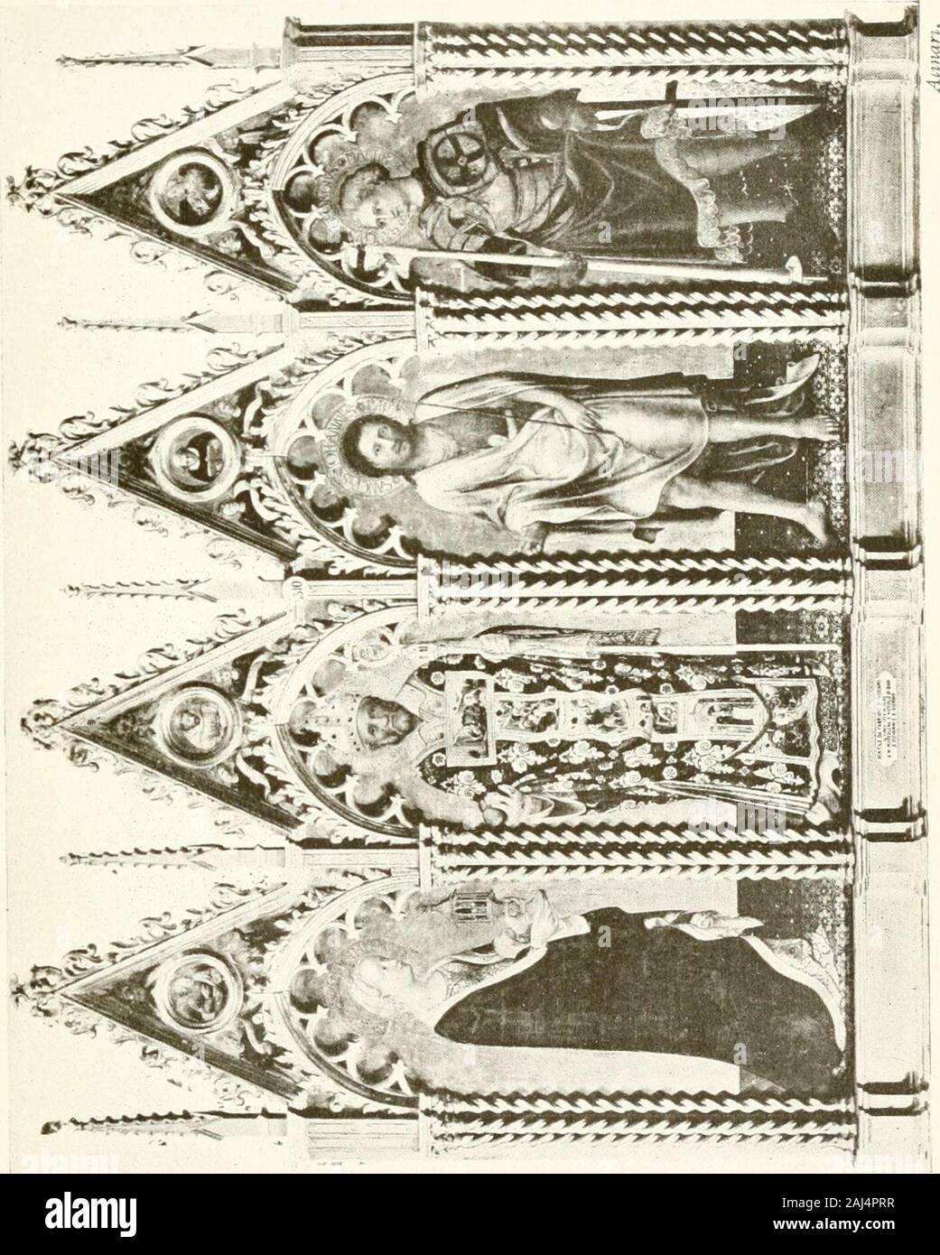 Una nuova storia della pittura in Italia : dal II al XVI secolo . e Vallemanni: Millani, 1885). Egli è stato a Fabriano dal 23 marzo al(i-esimo Aprile 1420. Cfr. ZONGHI, Gentile a Fabriano ncl 1420 nelle Marche, un. vii.(1907), fasc. ii., p. 137 e segg. Su gentile in Ferrara, vedere VENTTJRI, / Primordi delRinascimento artistico a Ferrara in Rivista Stor. Esso. (Tovino, 1885), un. i., fasc. iii.] 2 Tavola alfabetica, ubi sup. È da questo registro che sappiamo il nome ofGentiles padre, che come affermato nel testo antea è stata Niccol6 di Giovanni Massi.La data come data da MORENI, apud RICCI, Memorie, Foto Stock