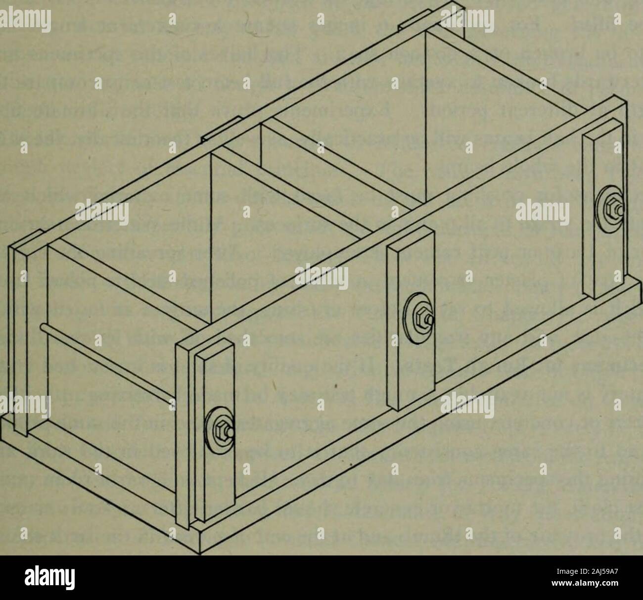 Un trattato su calcestruzzo, normale e rinforzato : materiali, costruzione e progettazione di cemento e calcestruzzo armato; 2° ed. . Aggregato nel calcestruzzo fresco (34) " (22) x 62,4 x (31) ^^ 39. Volume assoluto di acqua nel calcestruzzo fresco ,. x (62 ±) ^-^^4 40. In totale il volume assoluto di materiali (36) + (37) + (38) + (39) ? .O.Qog 41. Densità (36) +(37) + (38) 0.815 42. Commento calcolate da G. B.controllato da S. E. T.?aderente agli strumenti e ai vassoi. Dividere la perdita totale, (15) -[(18) +(19)], da Estimationinto elementi (20) e (21)- La forza di calcestruzzo 39: dalla capacità della macchina di testing. Il Mac di smeriglio Foto Stock