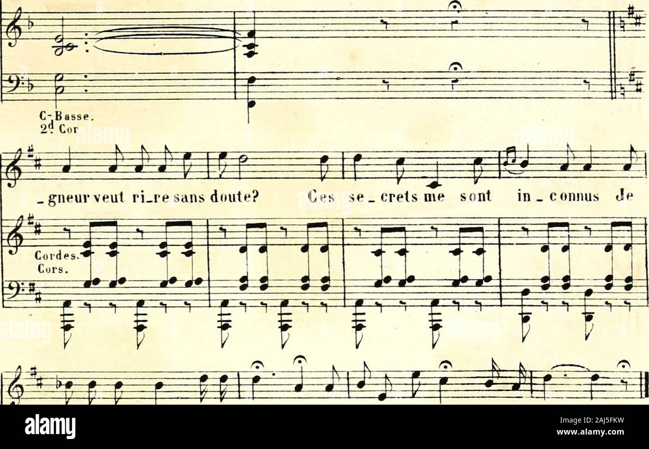 Chilpéric; opéra-abbuffata en 3 actes & 4 tableaux . eut viennent les petits poi (jVe sortons pas des petits pois] Mnnsei  . connais les fleurs delà rou-te,Mes petits moutons,rien de plus ,D , -, K!:Hautb: fS ^ T 42 cHii.FEKic = Et demandes-moi(oui ce que voudras lu. Alleçio Foto Stock