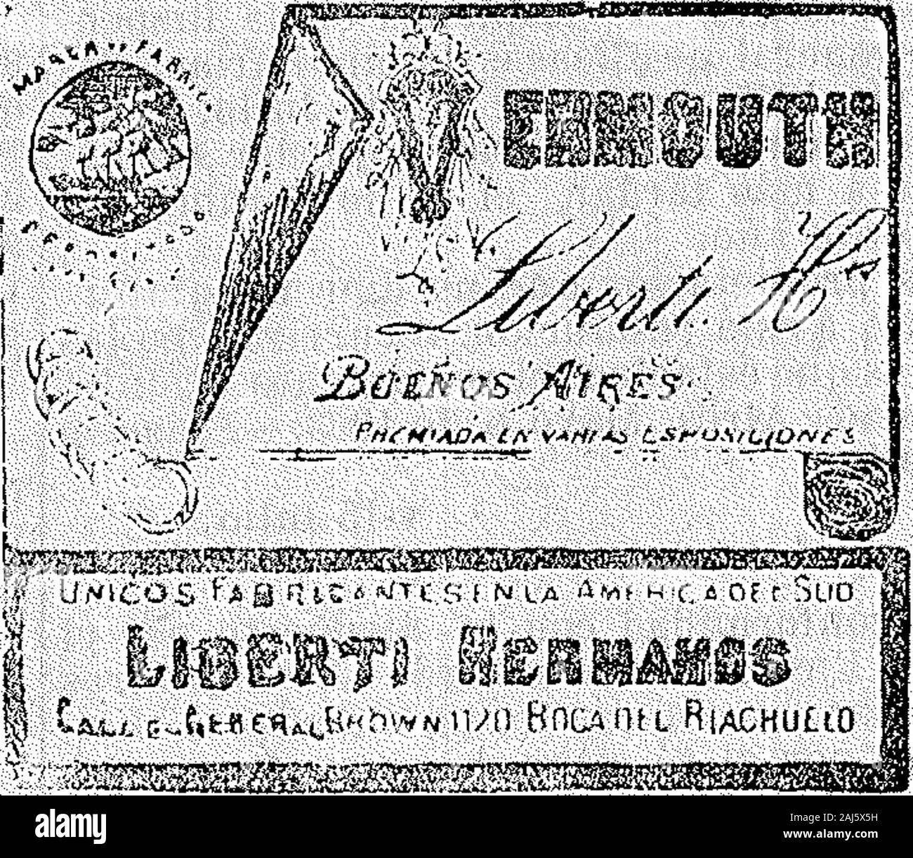 Boletín Oficial de la República Argentina 1903 1ra sección . Mavo 5S de 1903.-Benelbas Hermanos yCia.-Distinguir tejidos, confecciones, mer-cerin, zanaioria, ...rsiMeria y sombrería,Alsina 879. vO-Junio. Acia No.lff.047 . Junio 2 de 1903.-Ángel Glauda.-dis-tinguir ONU-licor. Alsina 1241. ? V-9-Junio.. |:.C(u_,6<.f"wit<"A,6"hv¥M iun Boca nt i RiaChuUO Vr____fi________KS5 Junio 3 de 1903.- Liberti Hnos.-Distin-guir vermouth. G. Brown 1120. v 9 Junio. BOLETÍN OoiClAL 11943 Acia m°. 13.019 35133185 <?x¿=o - WILH ELM mEGtR ¿R"S "..íí^-.Ho Jnveníor* e Solé Uomo"[- .ur:r Foto Stock