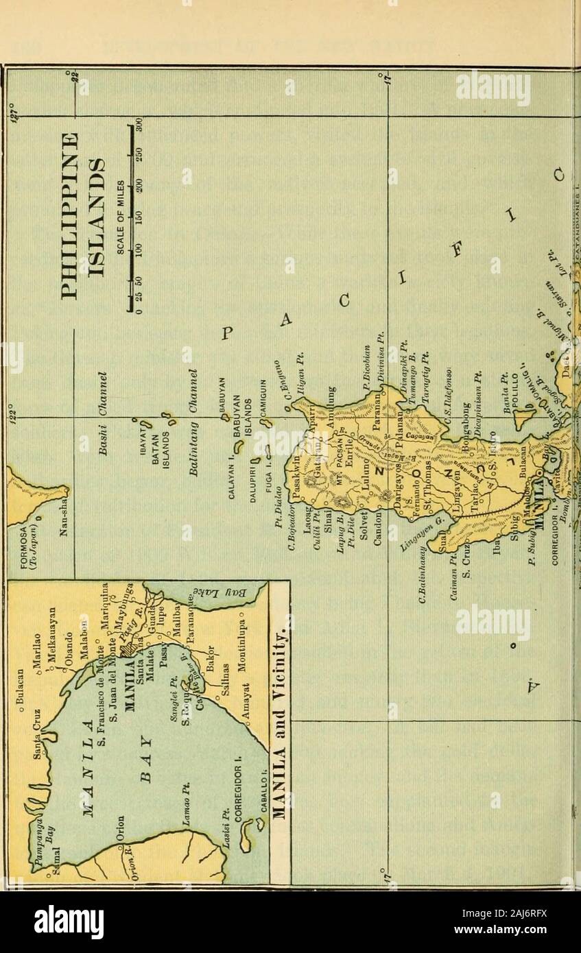 Una storia degli Stati Uniti d'America; il suo popolo e le sue istituzioni . ere salvato e negoziati con la Chineseauthorities iniziato, finendo in di esazione molto severeterms di punizione per le ineguagliabili sdegno. La rielezione del Presidente McKinley.-In Presidentialcampaign 1900 William McKinley e William J. Bryan,i candidati del 1896, erano renominated, il respectivecandidates per la vicepresidenza essendo Theodore Roose-velt, governatore di New York, e E. Adlai Stevenson, fineVice-President. L'elezione ha provocato il ritorno di theRepublican candidati tramite una maggiore Foto Stock