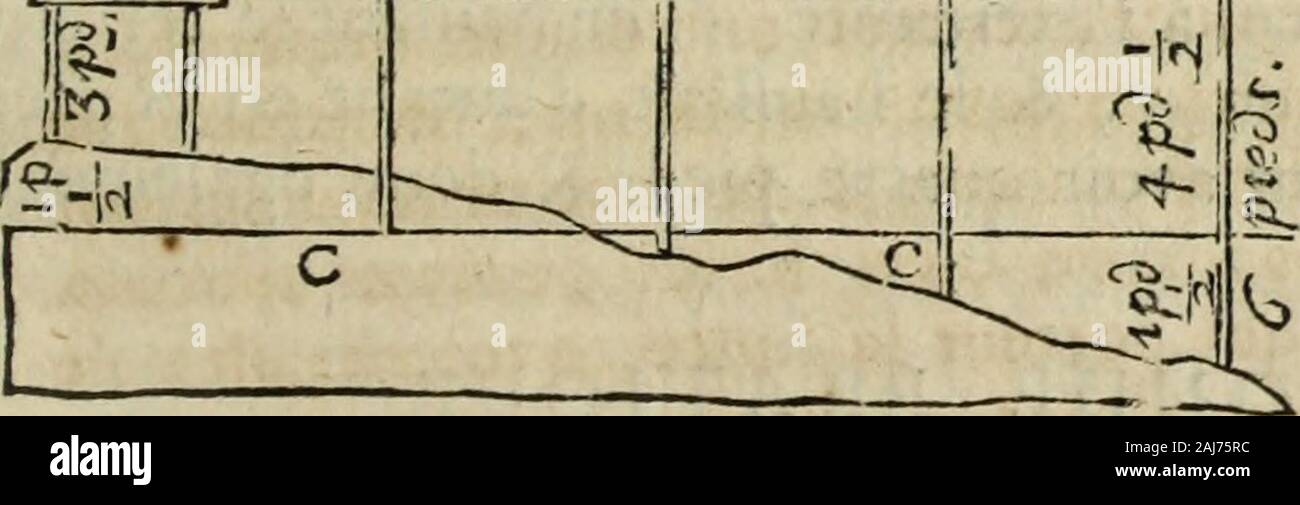 La theorie et la pratique du jardinage : , comme sont les parterres fioriti, les bosquets, les boulingrins, &c : contenant plusieurs piani et disposizioni Generales de jardins, nouveaux desseins de parterres fioriti .. & Autres ornemens servo à la decorazione & embélissement des jardins : avec la maniere de dresser terreno onu .. . , Ceft que les ânes èc bouri-ques ne samufent gueres, ils font accoutumés à certainpas onu, qui quoique quaresima , ne pas laiflè davancer louvrage ,parcequil continuare du matin au foir, ventole autre interruptionque celle quon leur donne pour manger. Si lon veut fe fervir de Brouetteurs o Foto Stock