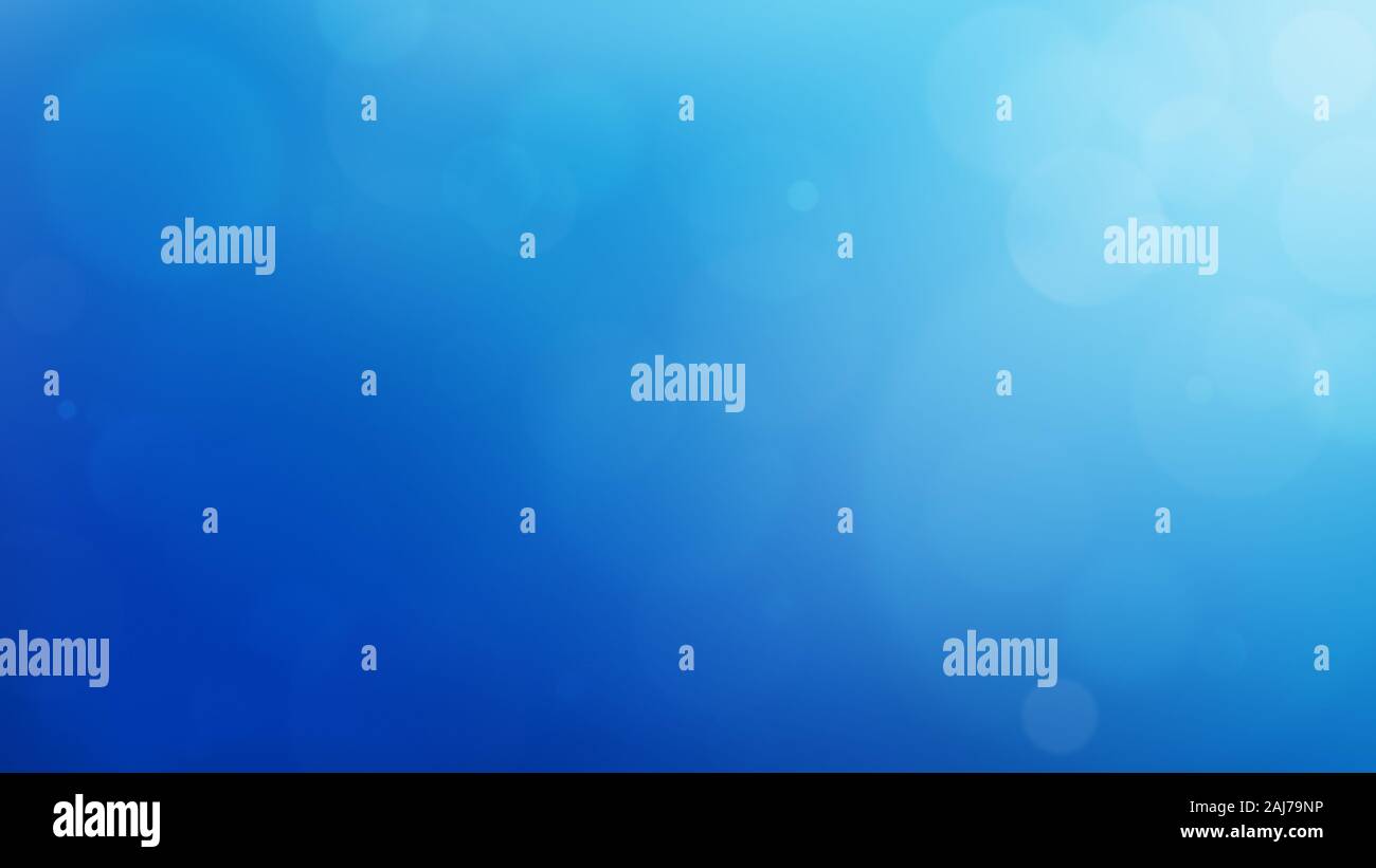 Morbido e sfocato blu astratto gradiente sfondo naturale come l'oceano, con bokeh e copia spazio. risoluzione 4k. Foto Stock