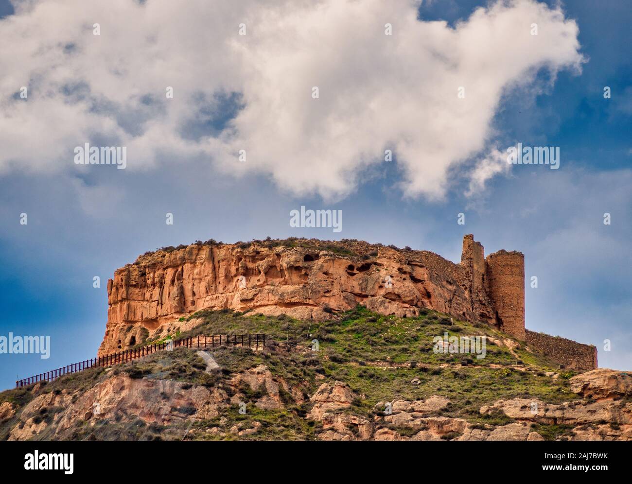 Arnedo old castle view Foto Stock