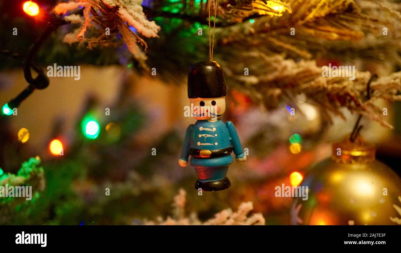 Soldatino Decorazione per albero di Natale Foto Stock