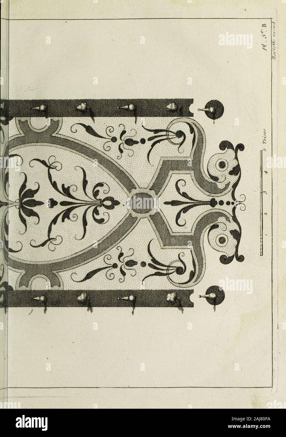 La theorie et la pratique du jardinage : , comme sont les parterres fioriti, les bosquets, les boulingrins, &c : contenant plusieurs piani et disposizioni Generales de jardins, nouveaux desseins de parterres fioriti .. & Autres ornemens servo à la decorazione & embélissement des jardins : avec la maniere de dresser terreno onu .. . Foto Stock