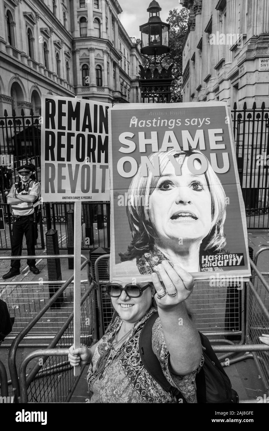 Anti- Brexit protesta Londra Foto Stock