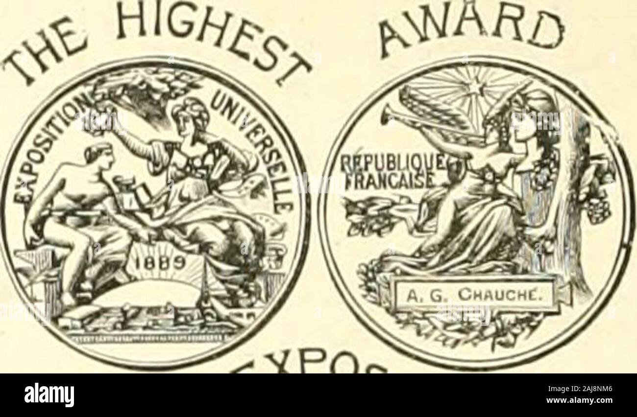 Pacific Vino e spirito di riesame . ANDBOURBONWHISKIES I VINI DELLA CALIFORNIA & brandy office e le volte, 420-42e Montgomery st., San Francisco. N. di telefono 5096.. MONT-ROUGE VIGNA,1885. LIVERMORE VALLEY J889. Medaglia d'oro "^^.."..^.^A.G.CHAUCHE o^ncEgfOfPo^ ,.,;,",". A, 615-617 ^ ^ CHAUCHE &. BON, Su cessors a A. G. CHAUCHE, ^^POV SAN FRANCISCO. Los Gat! OS & m li:(iiir(i:i;s o tiioit e ES e brandy MUSCAT,ANGELICA,ROYAL nettare, Zinfandel, SHERRY, HOCK, SAUTERNE, PORTO VECCHIO,GUTEDEL.Riesling, DA FOOTHILL VIGNETI. E YIXEYARDS CELLAIiS: Los Gatos e Saratoga, Santa Clara Co., Cal. Branc Foto Stock