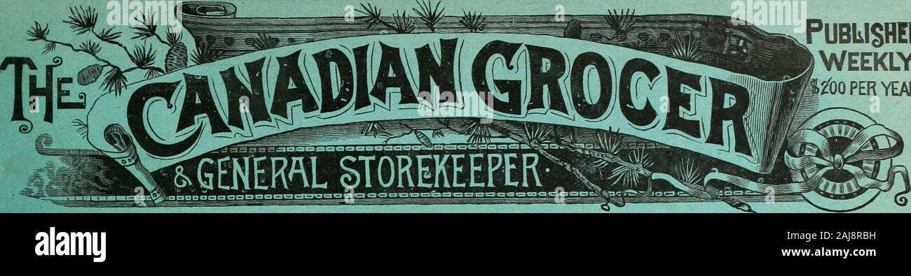 Canadian grocer Gennaio-Giugno 1892 . hotel nella città. Campione roomsconvenient ai negozi, previste commercialmen H. Smith, titolare. La TOSSE. Ogni rivenditore deve poterli avere a thisseason dell'anno. Watson tosse Dropsare migliori al mondo per la gola andchest ; per la voce ineguagliabile. R. & T.W. stampigliato su ogni caduta. Scrivere R. & T. WATSON, Toronto,per i prezzi, ecc. Parlare della drogheria. Stabilito 1856. Per i vostri clienti vendere MartinsMount Oatmeals foresta. Ordinario di farina di avena è duro da digerire essere-cause non è bollita a lungo abbastanza. sy dal nostro nuovo processo il pasto ispartly c Foto Stock