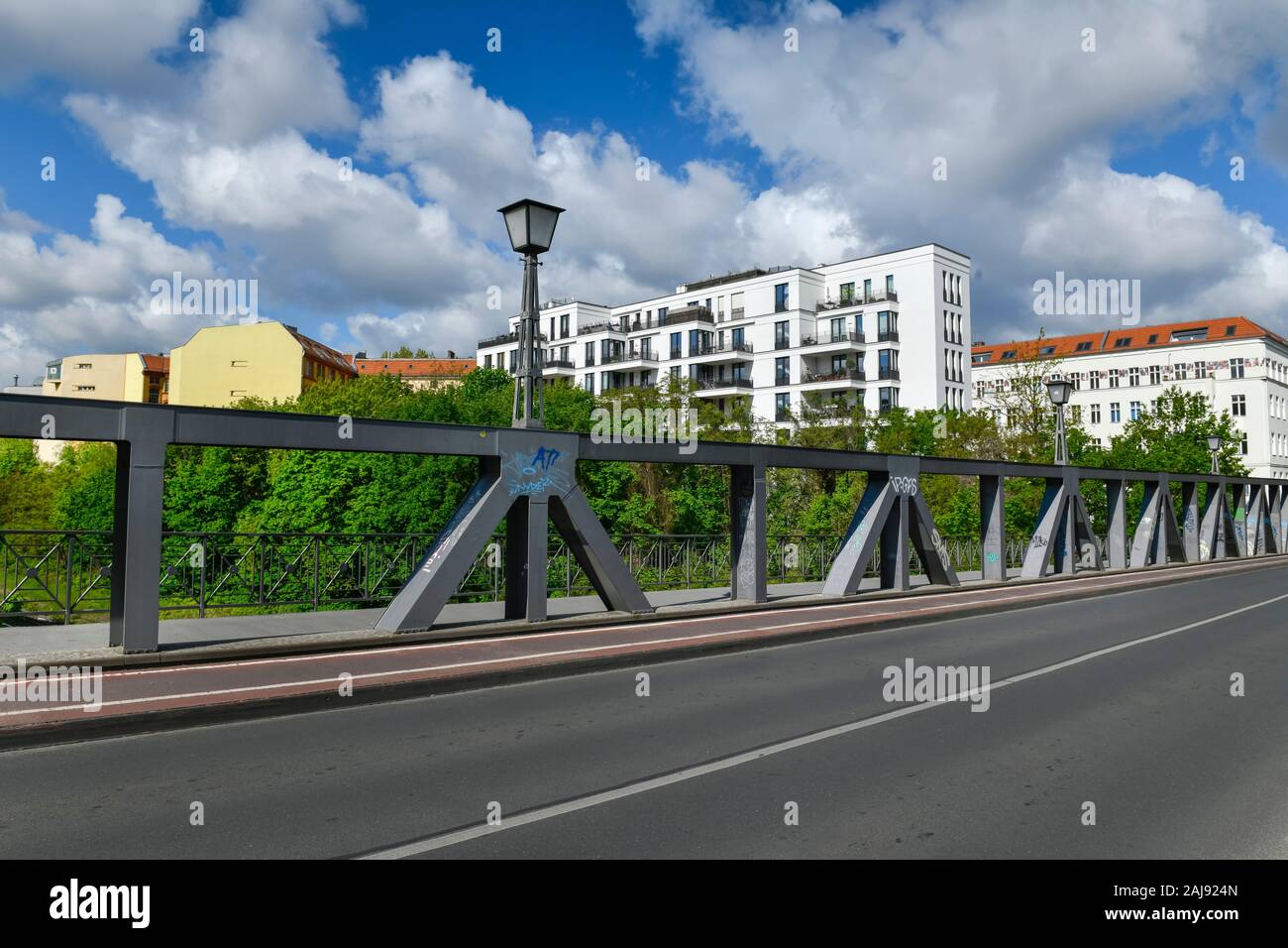 Monumentenbrücke, Schöneberg di Berlino, Deutschland Foto Stock
