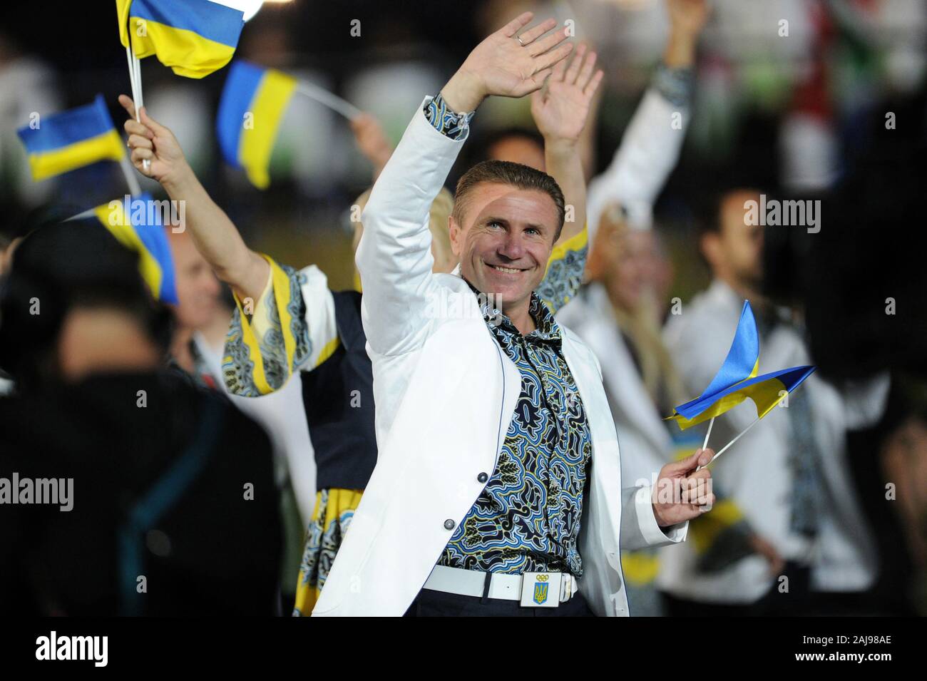 Sergey Bubka - Dal 2005 divenne presidente della Nazionale Ucraina Comitato olimpico Foto Stock