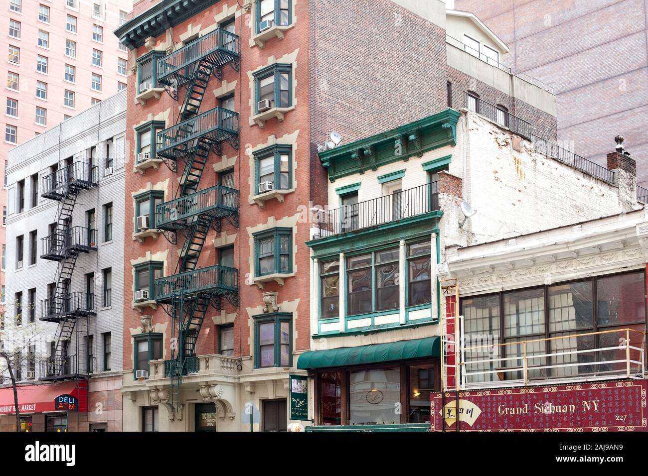 New York City, NY, Stati Uniti - edifici a Murray Hill quartiere in Lexington Avenue, Manhattan. Foto Stock