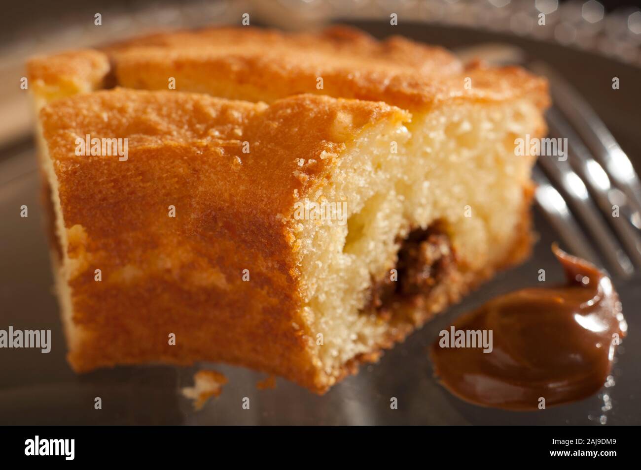 Caramello torta ad anello Foto Stock