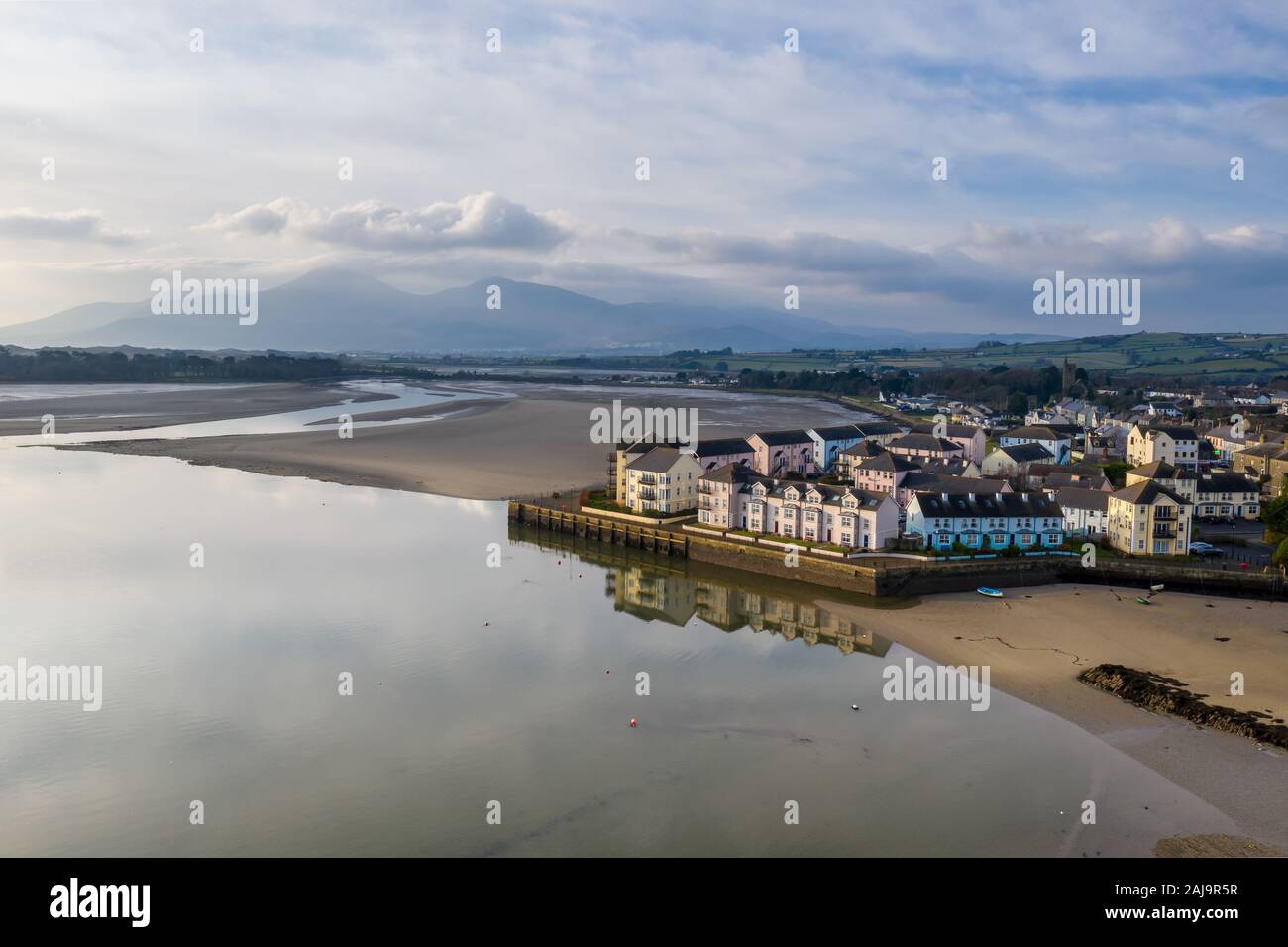 Dundrum Bay County Down Irlanda del Nord Foto Stock