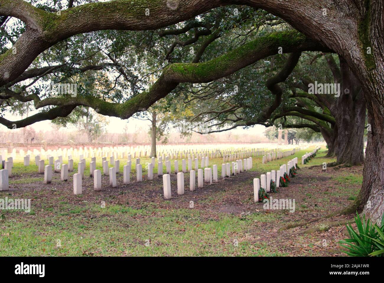 Cimitero nazionale di Chalmette, epoca della guerra civile Foto Stock