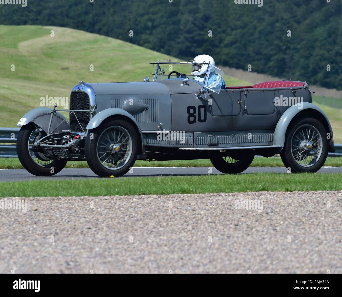 Andrew Howe-Davies, Lagonda 3 litro, Vintage Sports Car Club, Formula Vintage, Round 3, Donington Park, Inghilterra, giugno 2019, il circuito da corsa, classic ca Foto Stock