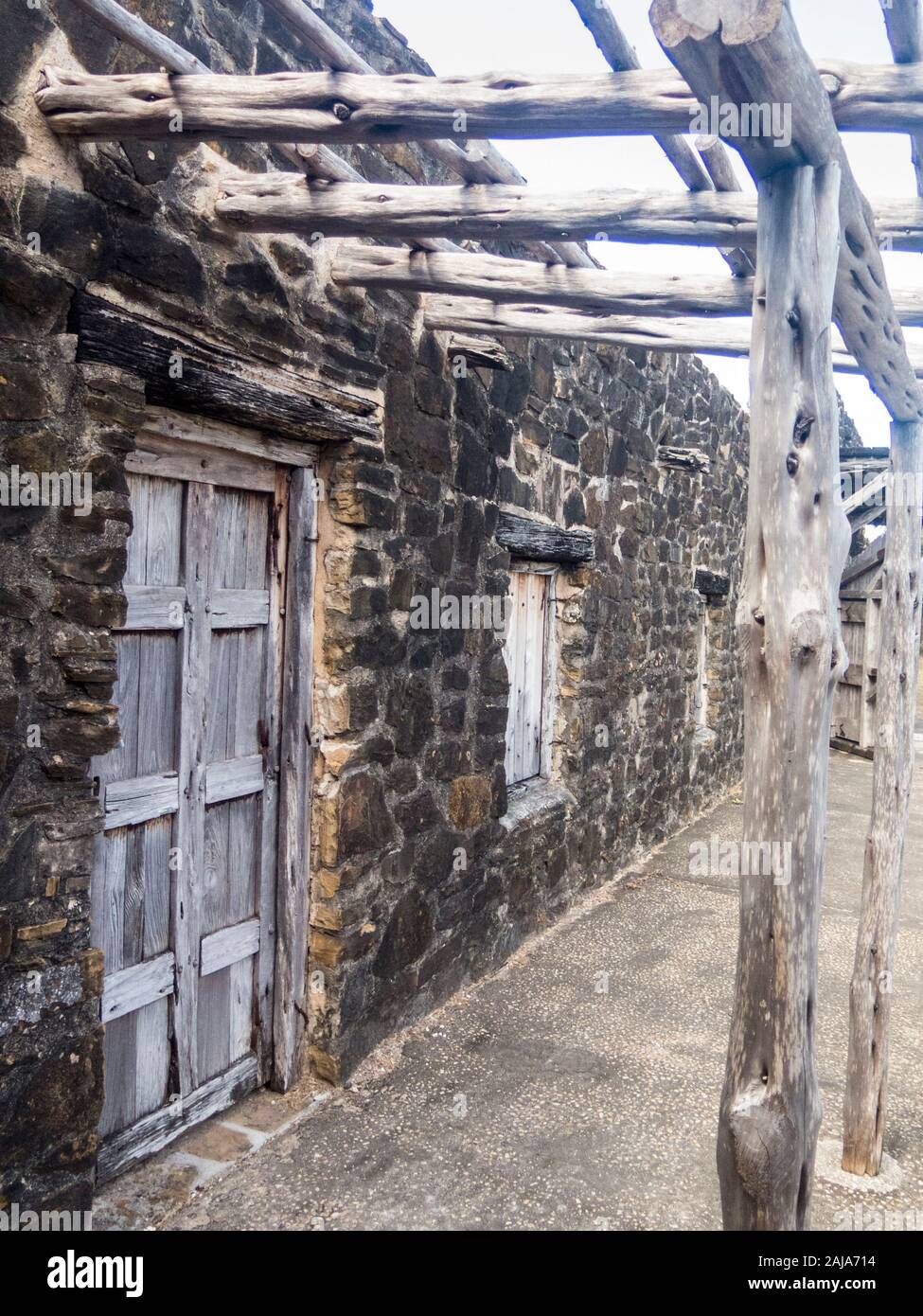 La missione di San Jose, la Regina delle Missioni, San Antonio, Texas Foto Stock