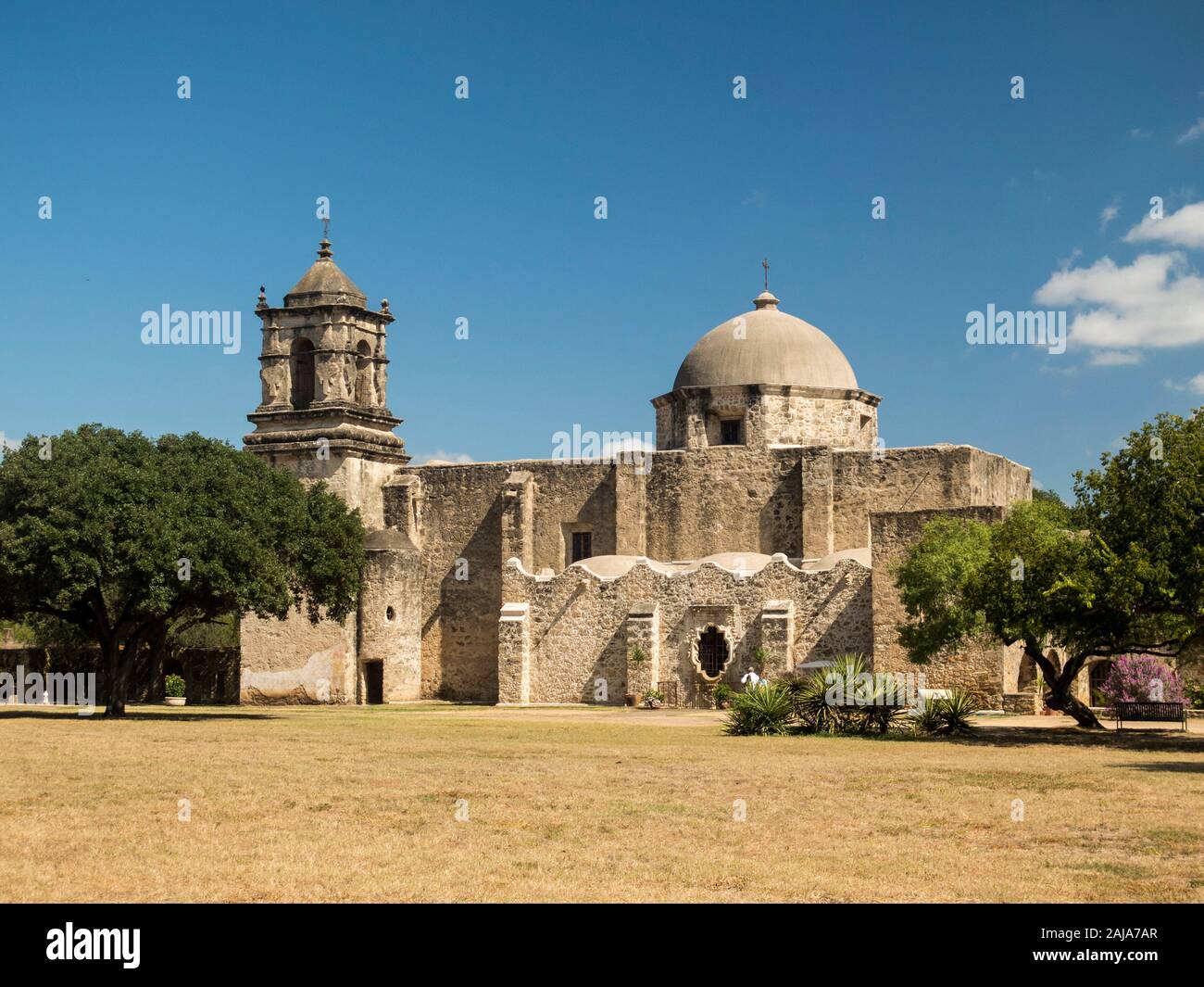 La missione di San Jose, la Regina delle Missioni, San Antonio, Texas Foto Stock