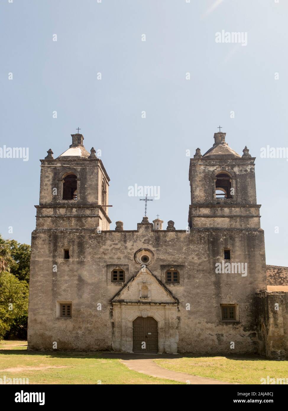 Missione Concepción, San Antonio, Texas Foto Stock