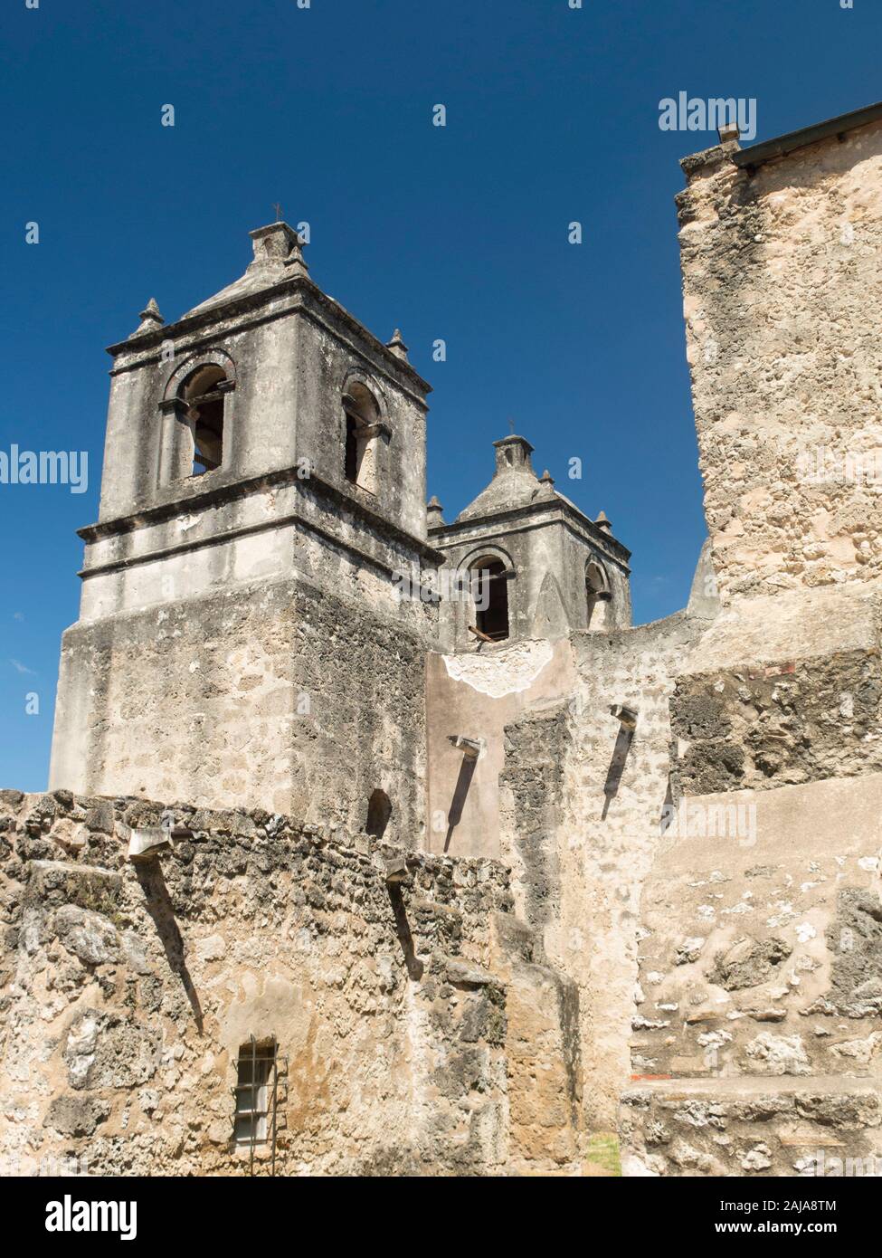 Missione Concepción, San Antonio, Texas Foto Stock