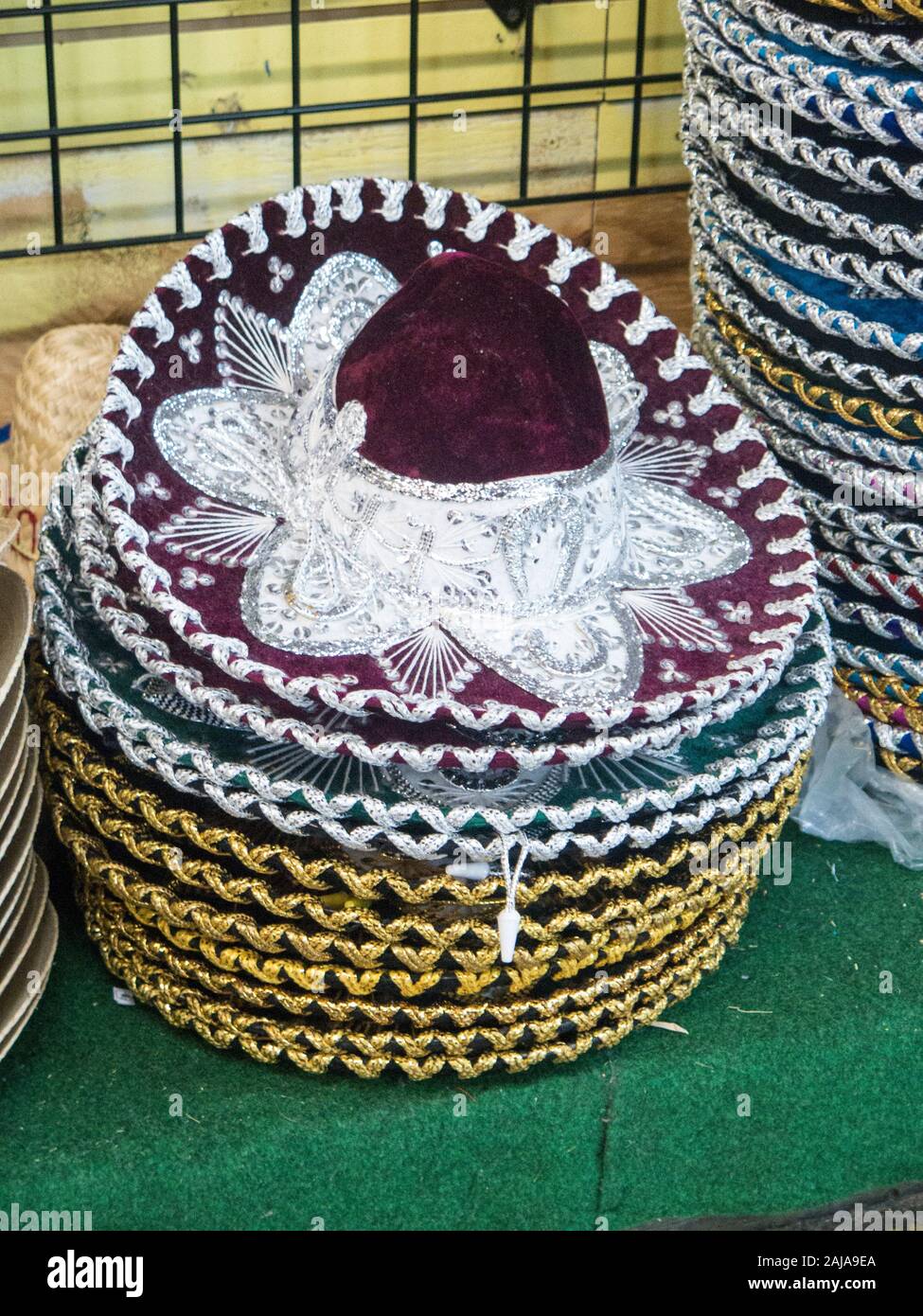 Mariachi messicani Sombreros Foto Stock