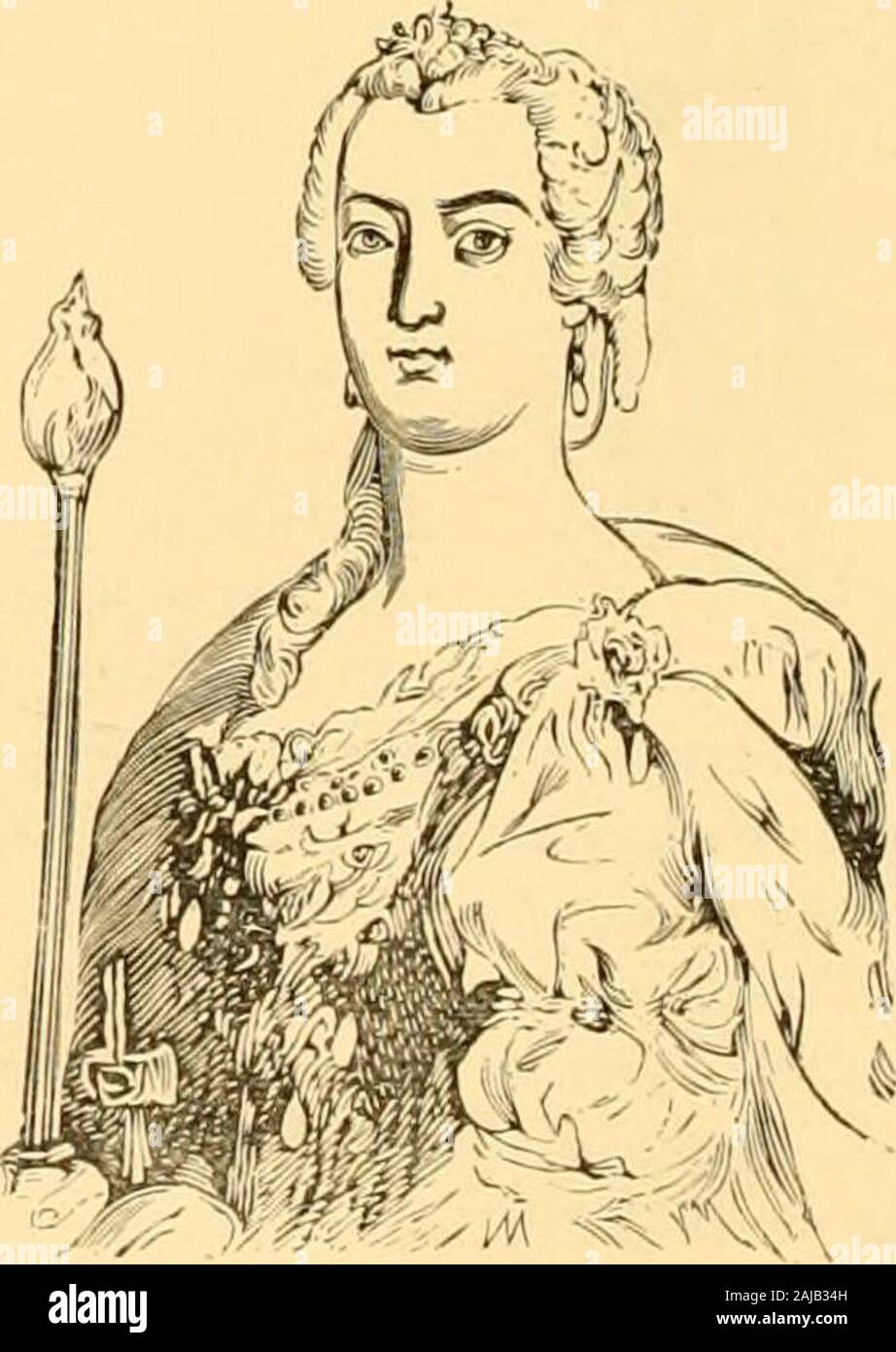 Il mondo: storiche e reali . MARIA THERESA. l eroismo e cavalleresco AUSTRIA-UNGHERIA. 25l Foto Stock