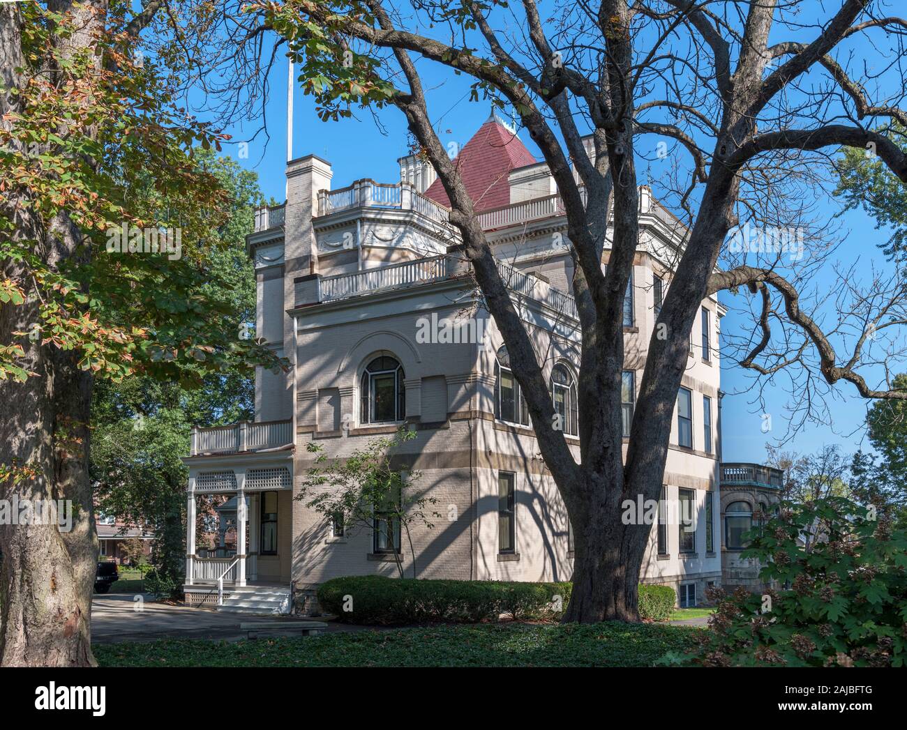 Il Frick Mansion 'Clayton' a Frick Pittsburgh, Pennsylvania, STATI UNITI D'AMERICA Foto Stock