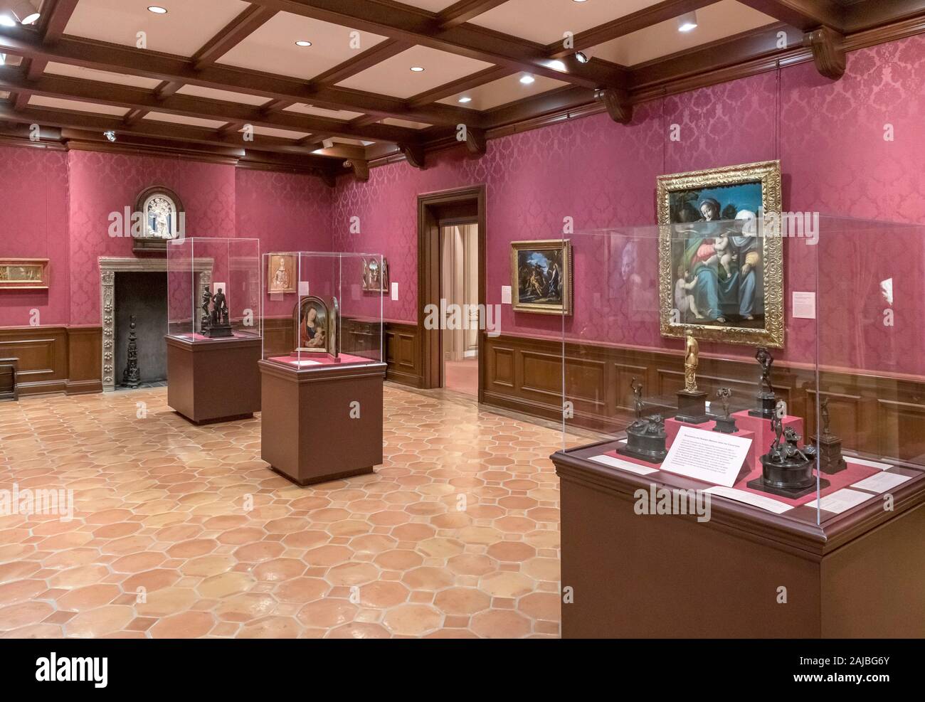 Interno del Frick Art Museum di Pittsburgh, Pennsylvania, STATI UNITI D'AMERICA Foto Stock
