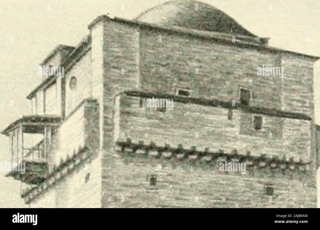 Macedonia, un appello per la primitiva . lihood per un largenumber dei nativi. Il pastore, nell'abito quainthighland dell antica Grecia, è una figura familiare,la cui shaggy barba di pelle di pecora e del capo di vecchio stile crook sono stranamente reminiscenza ofBiblical volte. Unkempt, forse, ma nessuno theless pittoresco-con un kilt bianco o fustanella,flounced fuori come un ballerini gonna, tubo flessibile longwhite, pom-pom scarpe e un cappuccio tasselled-questi vecchi pastori sembrano parte del paesaggio wildmountain immerso in cui si muovono.Per un gruppo di tale semplice seduta folk round abrush-fuoco di legno nel silenzio del deserto Foto Stock