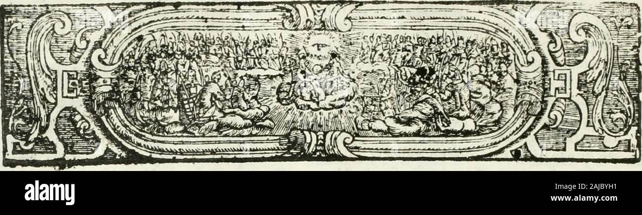 Historia general de los hechos de los castellanos en las islas mi tierra firme del mar oceano . Il suo- 134- ic &gt; 19-. HISTORIA GENERAD DE LOS HECHOS DE LOS CASTELLANOS en las islas Y TIERRA-FIRME de el Mar Occeano. E S C RIT UNA TOR ANTONIO D E HERRERA, Corouijia Maior de fu Magejlad, de las IndUs , mi fu Coronijla de Cajiilla. LIBRO SEXTO. CATITT)LO I. §^ie Hernàn Cortès publica la Jornada de Mcxko:^ dexa en la Villa Rica djtmn de Efe alante : io lo que le fue c dio con la Gente de vn Navio de Francifco de Garay. Foto Stock