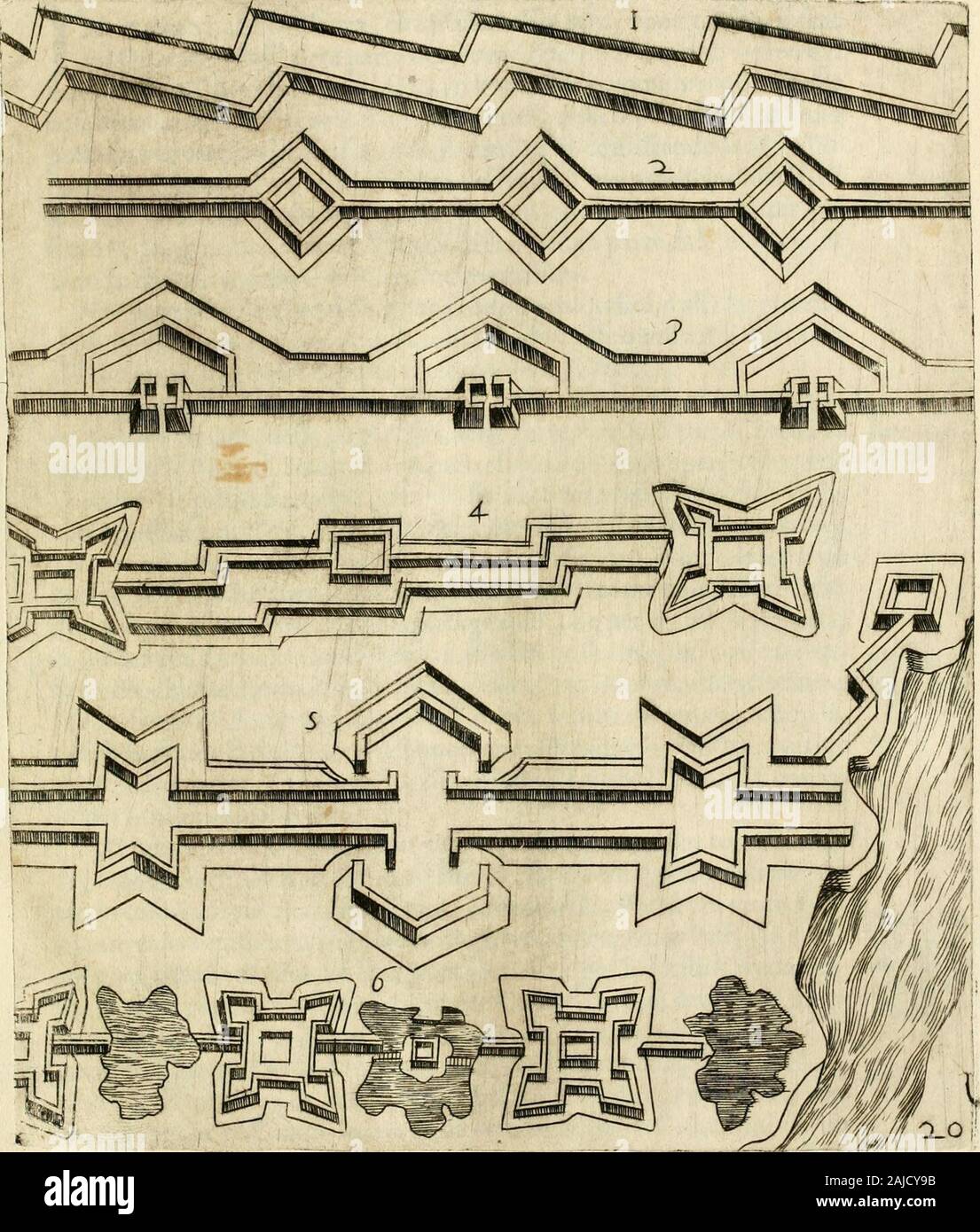 Diffesa et offesa delle piazze . Libro secondo Qapo Decimo SejÃ¬o : $ f di ditterfÃ¨ maniere di Tonti, battendo fi riguardo alla qualità de humi. Capo Decimo SejÃ¬o. 4 IN euento, che la Piazza, che fi afTedia fia racconto, cheneceffitidifarevn Quartiere) dall altra parte del Fiume,vieni ne Capitoli Ã dietro fiÃ¨ difpollo, tutti hora bifognerÃ farci vn Ponte per la comunicatione dellecole neceflarie,e de foccorfi;il qual inper Ã¨ delli difficili, che Soldato fauiopolla tariffa in certi cafi,i quali non fono tutti pari, confiflendo la loro parque dis-paritÃ in dovuto cole, lvna nella qualità de fiumi, 1 altra nellâ ho Foto Stock