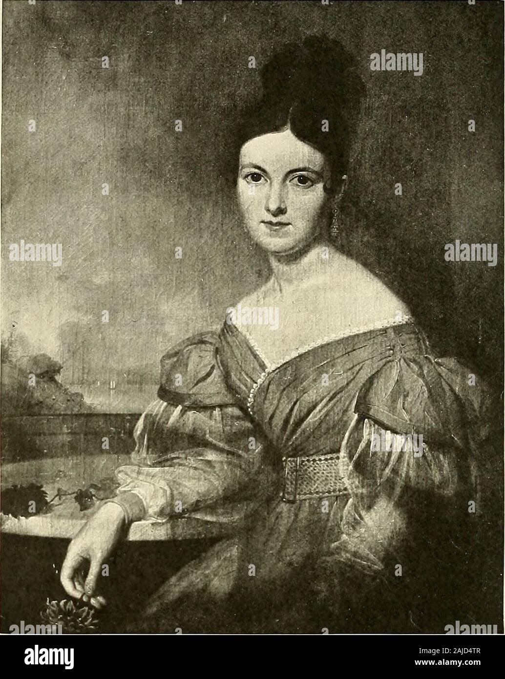 Primi dipinti americani; catalogo di una mostra tenutasi nel Museo di Brooklyn instituteof arti e scienze, Brooklyn, febbraio 3d a Marzo 12th, 1917 . ROBERT NEVE DA WILLIAM DUNLAP. MRS. WINFIELD SCOTT DI ASHER BROWN DURAND primi dipinti americani ASHER BROWN DURAND 1796-1886 Nato a Jefferson, New Jersey. Egli è stato il francese descendantof protestanti che hanno trovato rifugio in Americaafter l abrogazione dell'Editto di Nantes, ed è meglio conosciuto asa paesaggio che come un ritratto del pittore. Egli è stato anche anengraver, riproducente Trumbulls Dichiarazione di Indepen-dence e capi di Jay, Decatur, Foto Stock