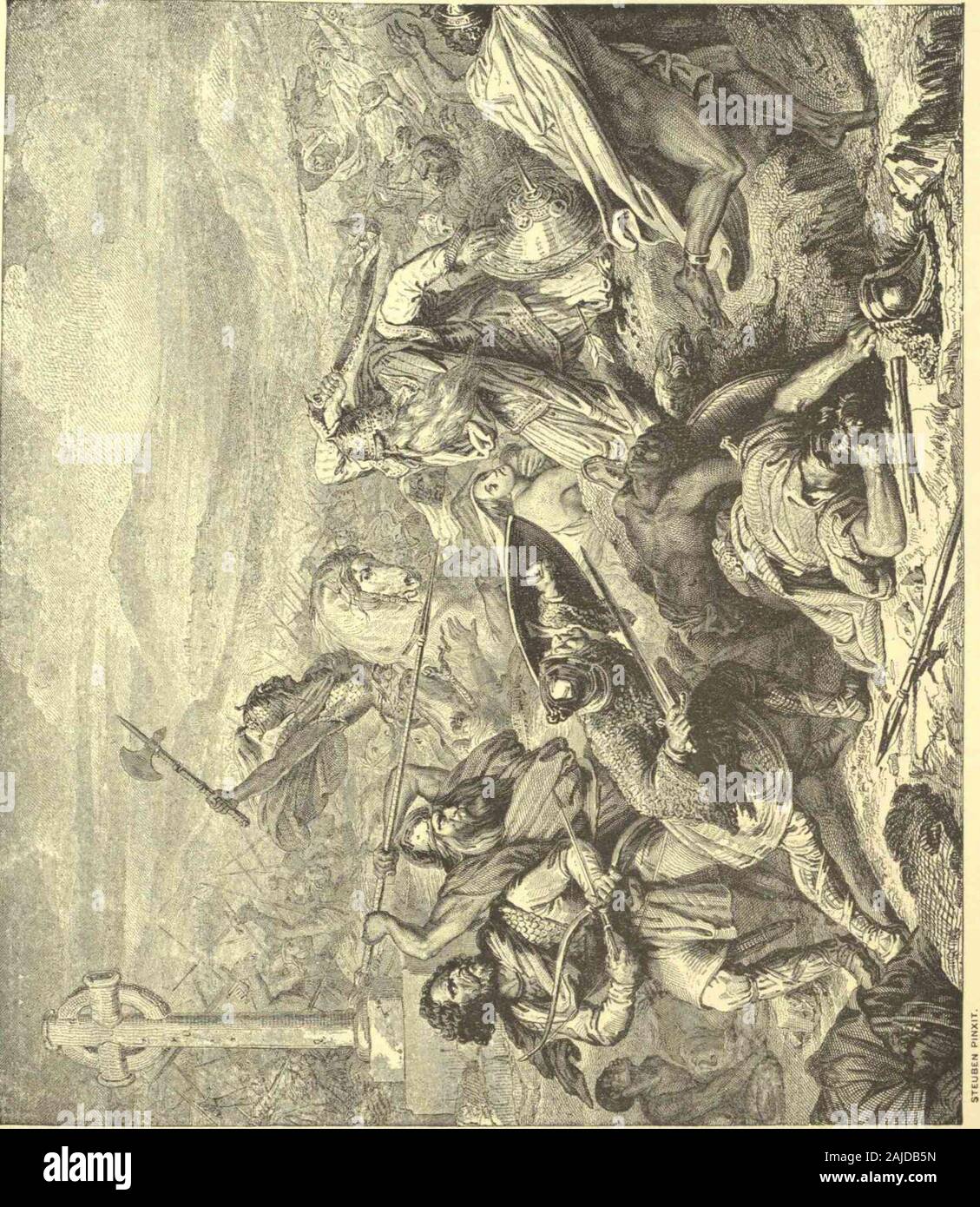 Grandi uomini e donne famose : una serie di penne e matite schizzi di vita di più di 200 dei più importanti personaggi della storia Volume 1 . CO (T o I-  l UJ H q:&LT; COHI  I &lt; Io Pipino il Breve 73 Foto Stock