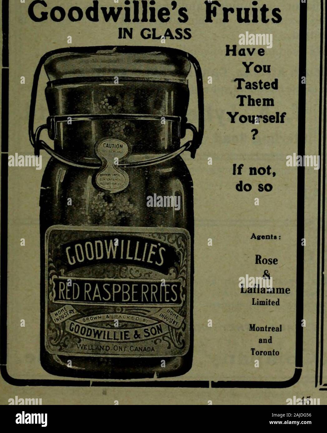 Canadian grocer Gennaio-Giugno 1910 . Non contiene allume fatta di ingredienti salutari, senza allume. La magia è un mezzo costoso il lievito in polvere e la rinomata solo uno realizzato in Canada che non contengono allume. Conforme alla legge di Gran Bretagna da non contenente allume. Anticipa il cibo puro diritto del Canada da non contenente allume. È onesto con i consumatori da non contenente allume. Nessun altro costruttore di medio prezzo Baiting Pow-der in Canada possono sinceramente fare queste affermazioni, W. E. Gillett & Co. Limited, Toronto, Ont. Goodwillies frutti in vetro. Una drogheria non può SellGoods che il PublicDo Foto Stock