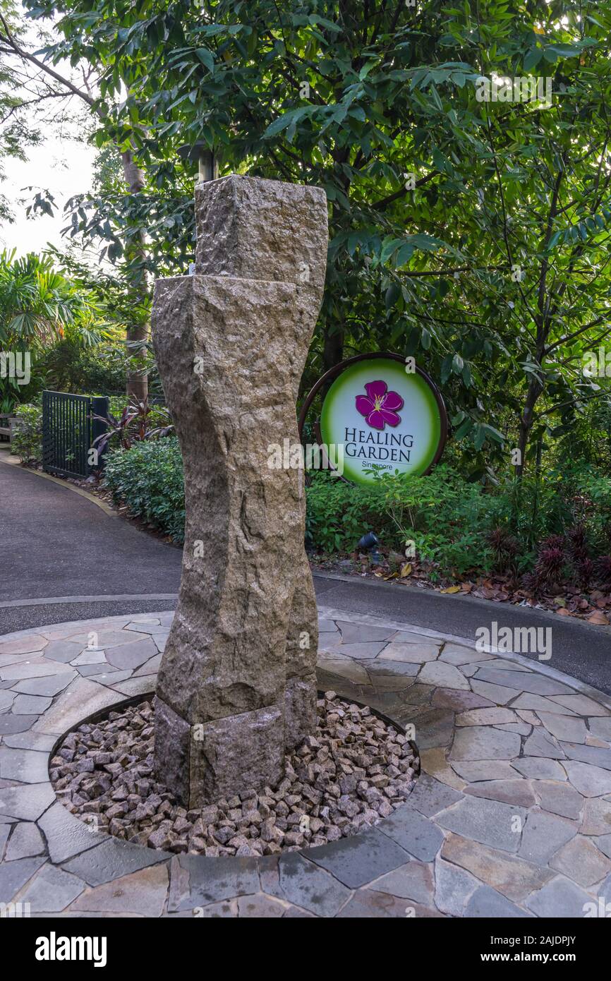 Giardino di guarigione Singapore Botanic Gardens Foto Stock