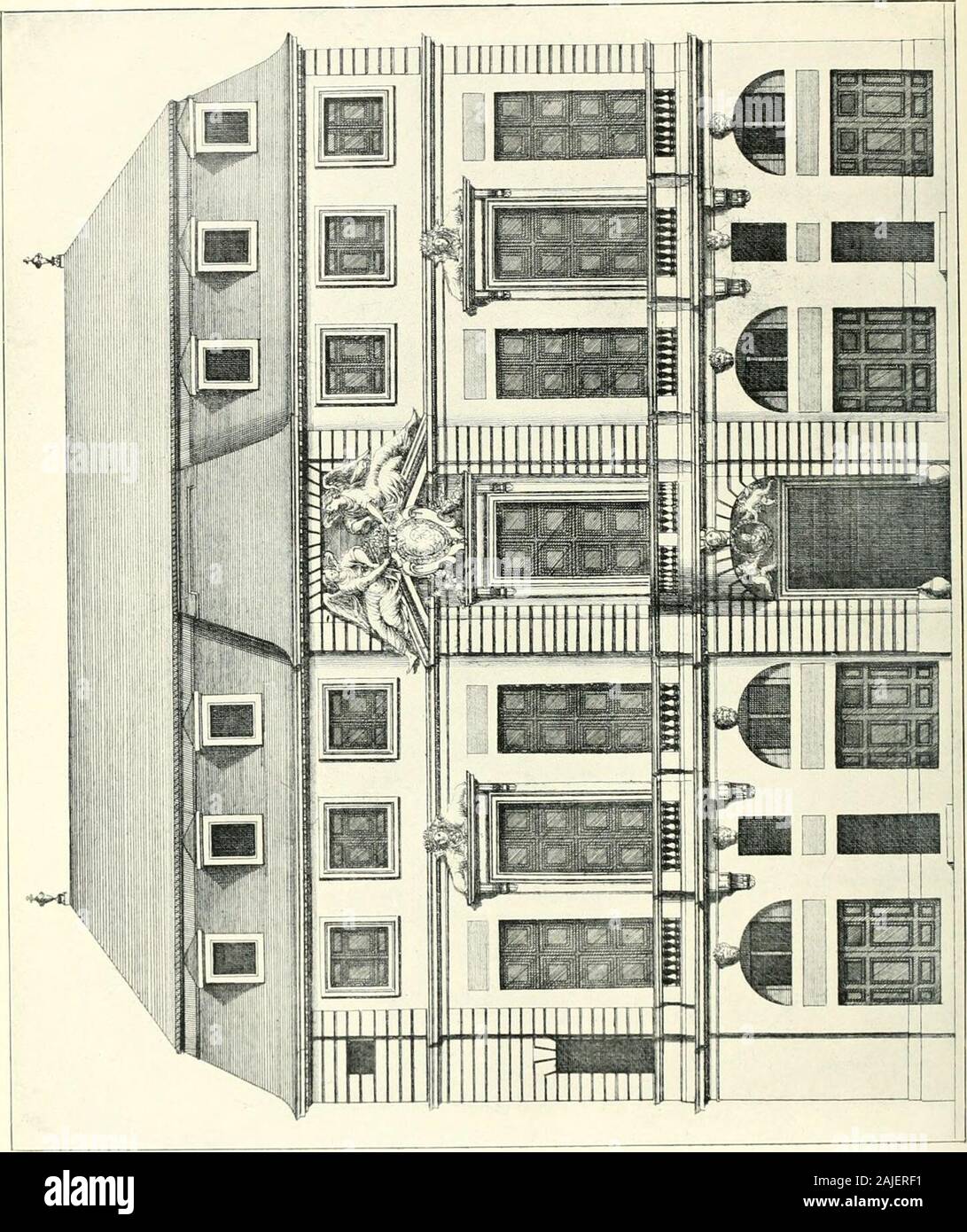 Una storia di architettura francese dalla morte di Mazarin fino alla morte di Luigi XV, 1661-1774 . Un; a 5 2 A; ^j^ o [l. PI. 112, 113 pi .. XXIII. a5 &LT;o •|<l HACK I. 113] " 1 LE PAUTRE 113 la sua formazione aveva smesso di breve di che cosa ci si aspettava un primo-classarchitect al momento. Ma lui è stato più ingegnose planner e histreatment del sito dell'Hotel de Beauvais è uno dei ablestpieces di pianificazione in tutta la gamma della nazionale francese di archi tettura nel XVII secolo e in un passaggio di notevole(di cui ho già parlato)^ Sauval include nel suo elencodelle case Foto Stock