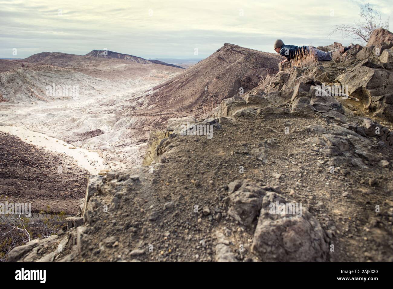 Sbirciare sul canyon della California vicino a Mojave Foto Stock