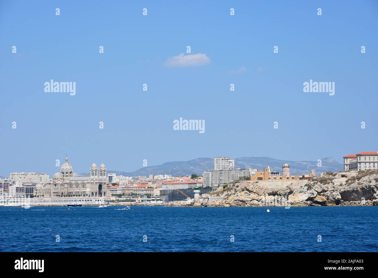 Mare ​​trip intorno alla città di Marsiglia e insenature, Francia Foto Stock