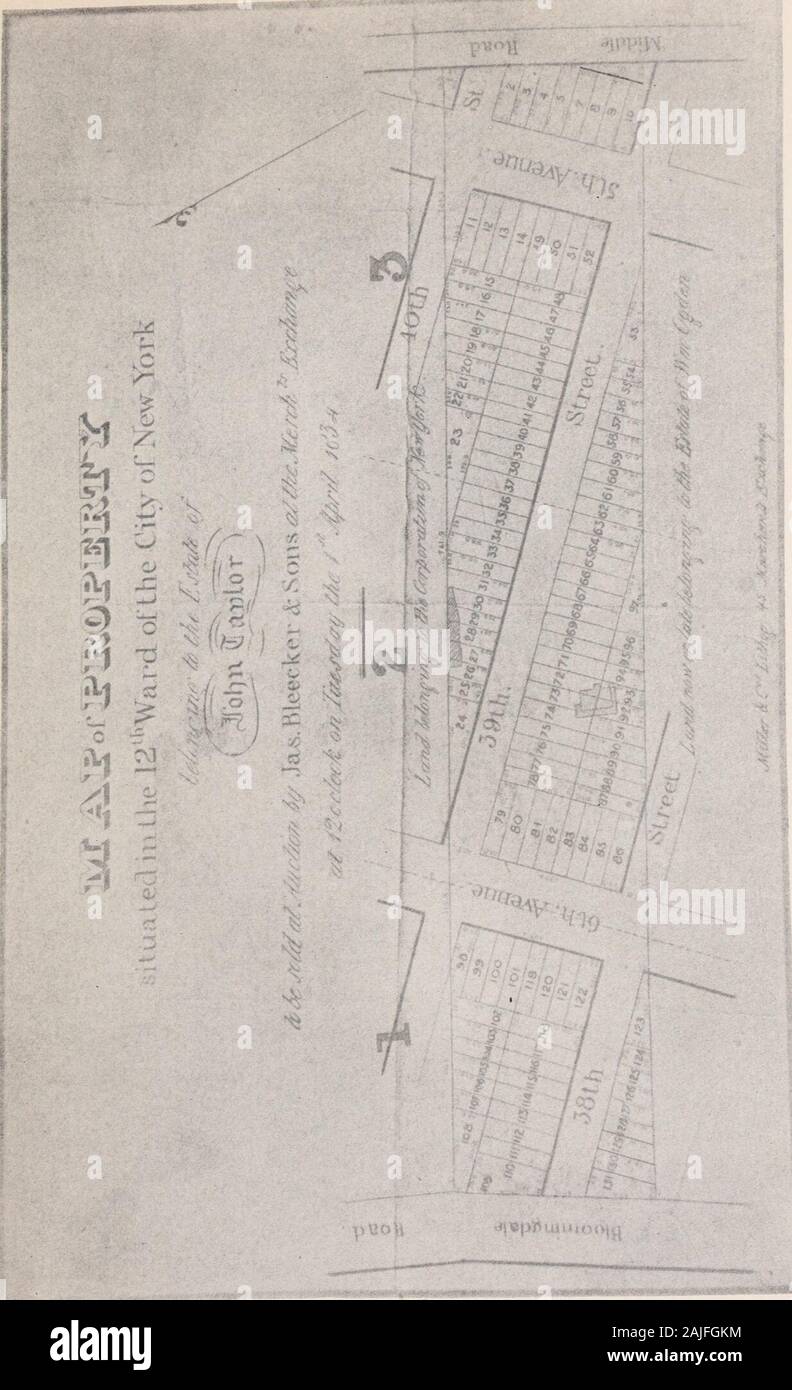 John Taylor : un mercante scozzese di Glasgow e New York, 1752-1833 una famiglia racconto scritto per i suoi discendenti . sufficedto mantenere John Taylors conti intelligibile, e non-resistere strenui sforzi, non è stato fino a 1840che John Johnston è riuscito a dirimere la station wagon.Poi gli eredi di grato apprezzamento per il suo tatto arduousand servizi presentati a lui con un handsomepair di argento brocche, che per questa giornata sono valuedheirlooms nella famiglia Johnston. Una domanda difficile dovevano essere risolte. Whatwas per essere fatto con il Bloomingdale fattoria? Consiglio Afamily era detenuto, nessuno di Foto Stock