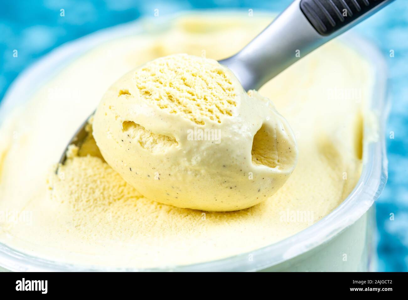 Gelato alla vaniglia Foto Stock