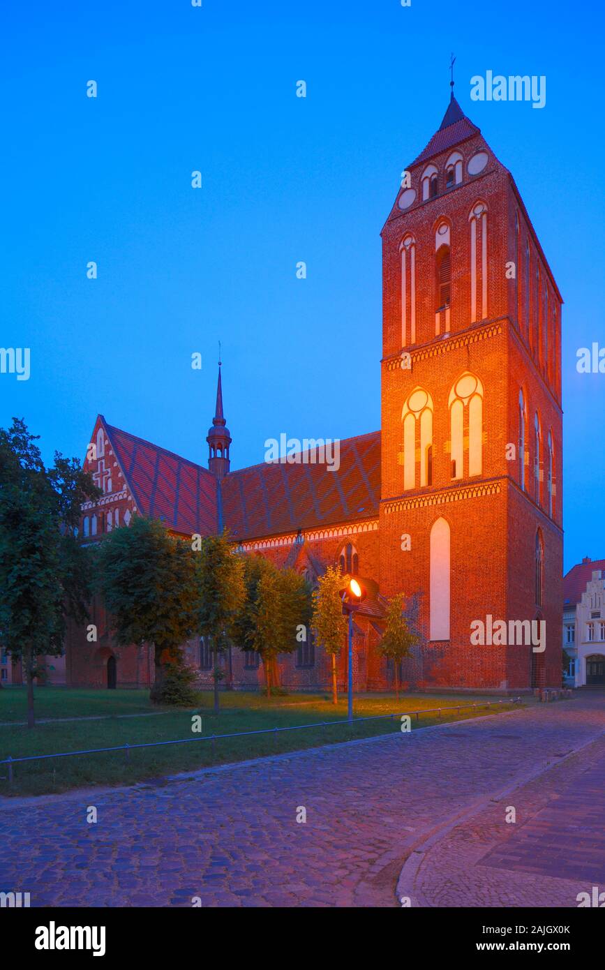 La Cattedrale di Santa Maria, San Giovanni Evangelista e San Cäcilia, Güstrow, Meclemburgo-Pomerania Occidentale, Germania, Europa Foto Stock