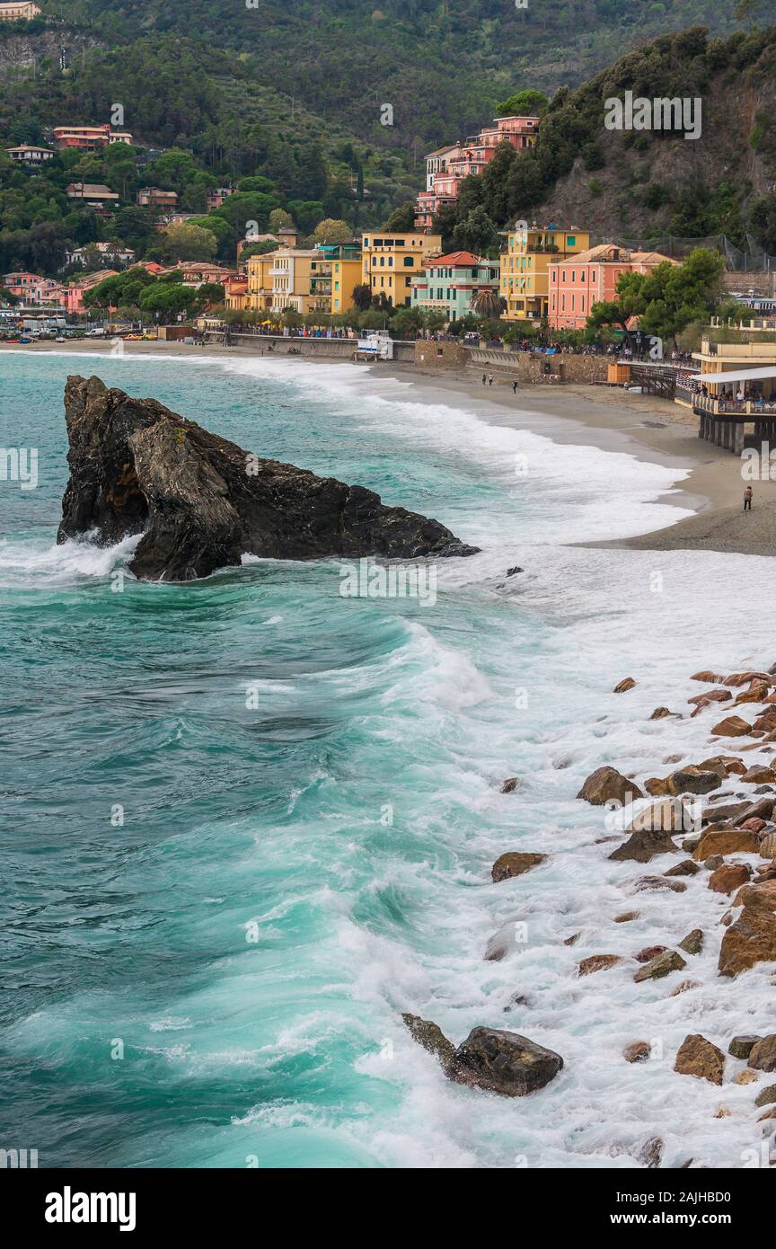 Monterosso al Mare, Cinque Terre, Italia. Foto Stock