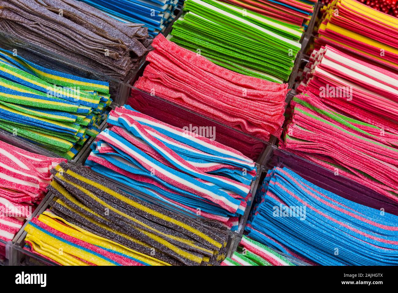 Colorato Jelly Beans sfondo. Jelly caramelle pattern. jelly caramelle Foto Stock