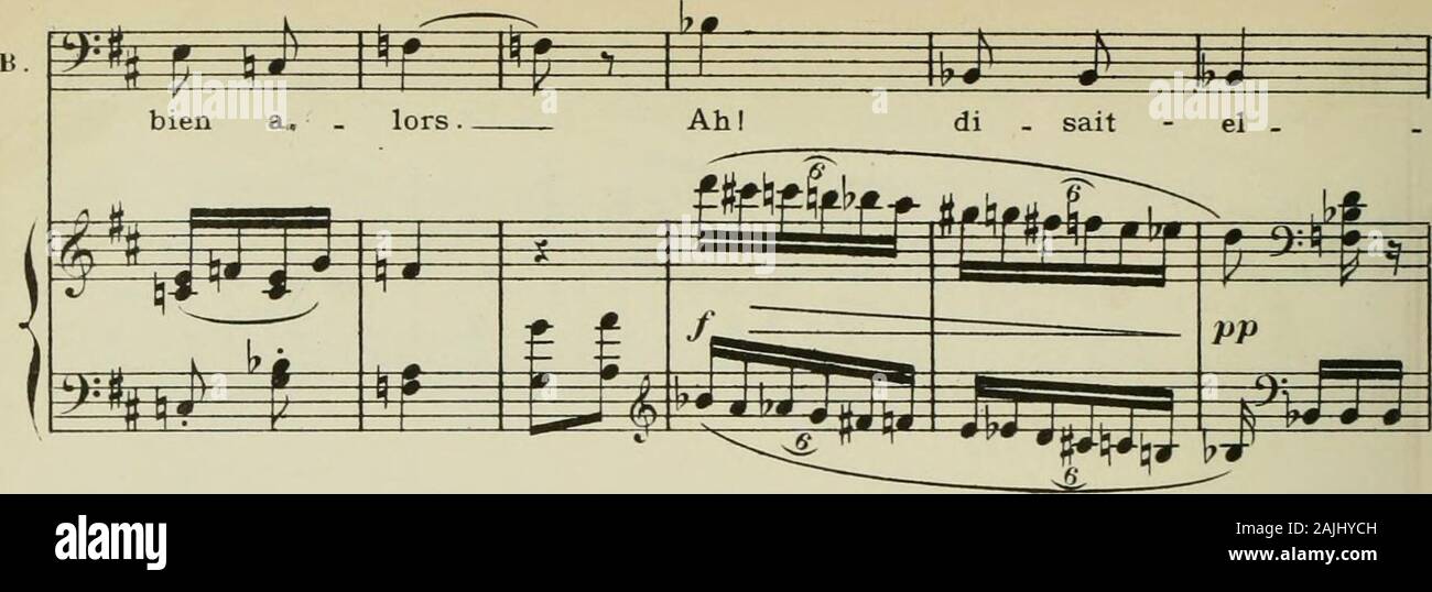 La Damnation de Faust : légende dramatique . W PP W * à * // 53!p? E^ï ^ ^ ^P " c fr iY fr b £ -te fil le, De son mal heur rit f HP 33 S^ ^£ * ? * J"j j f b 72. un© *=i u . ib rr P B. ^ " B .le, comme il S i* r% grill le! Il un vrai, ment la HL m w^ I=t SP^ " m J J "!/ PS w w *-é-ë- *-¥- !&GT;"ll g g f |f |f |f ^ B. -s b .mour au corps I.e( II. Dieci Foto Stock