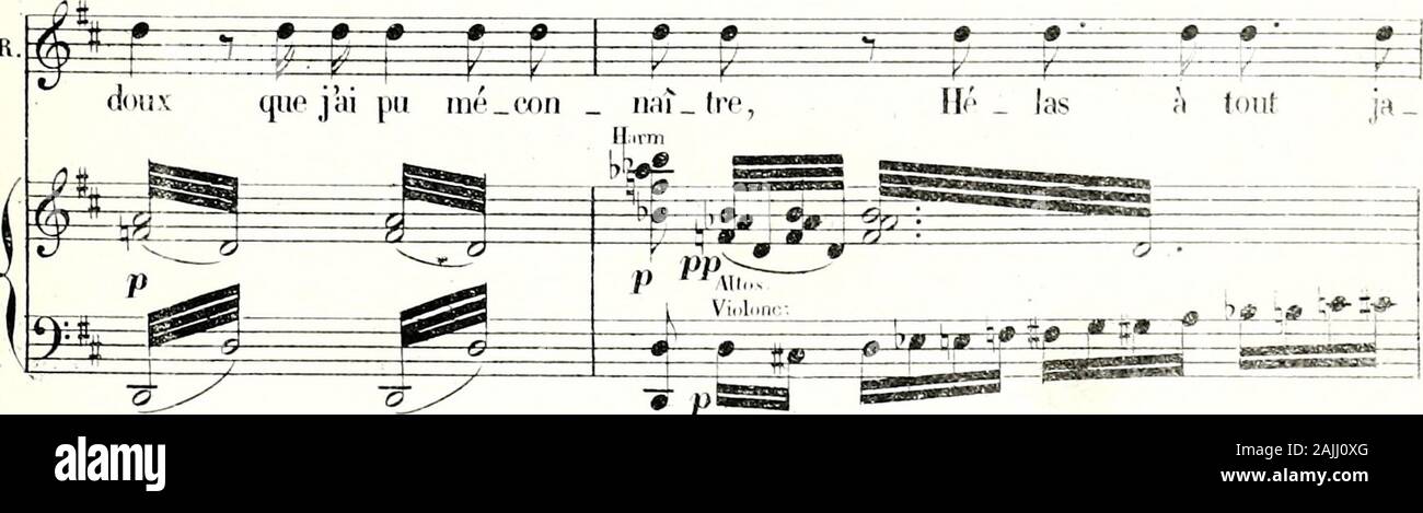 Robinson Crusoé; opéra comique en 3 actes (5 tableaux) . gggfc • Un&GT; C. B. ?42 -T# • " Y &lt; • V *=£ - dn -t*#-"-hte j* 3  mais il est perdu peut - e   tre! - Qualtuir.^ul Ceux que jai così. Foto Stock