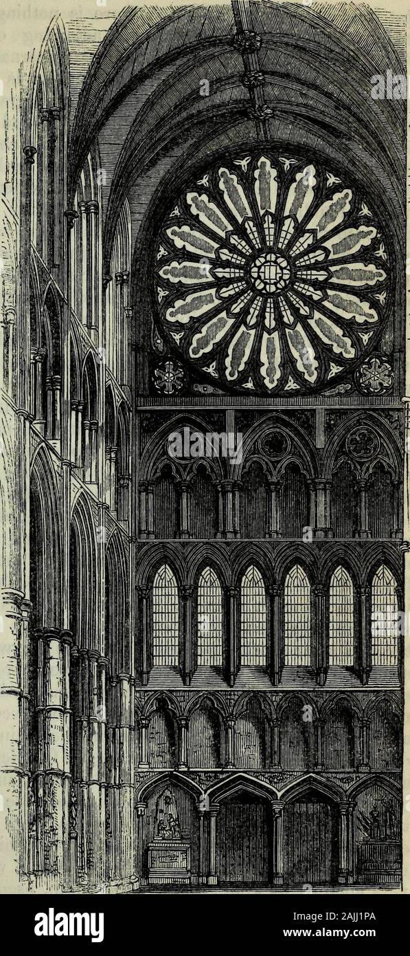 Il manuale pittorico di Londra : comprendente la sua antichità, architettura, arti, produzione, commercio, sociale, letterari e le istituzioni scientifiche, mostre e gallerie d' Arte : insieme con qualche conto dei principali borghi e località più belle ; illustrato con duecento e cinque incisioni su legno, da Branston, Jewitt e gli altri e una nuova e completa mappa, inciso da Lowry . ftetween le curve. Inghilterra containsIsewhere examplesf ogni fase di thisrocess, il passagecom un gruppo ofwindows ad un com-sound finestra, andlence ad un dividedr traceried finestra,-mostra questo Foto Stock