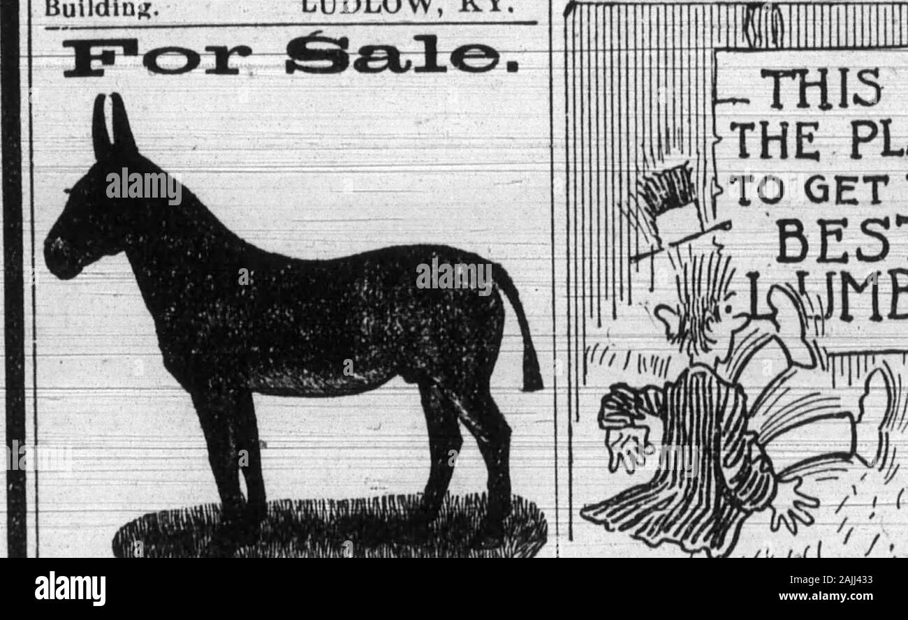 Boone County Recorder . Residence 1552 Scott ?t,COVINGTON, - - Kentucky. Telefono, Mese 1 ONU. RIDGEVIEW ALLEVAMENTO Boone Oouiiit- Ky. Costitutore DI DENTISTA, verrà a Burlington il lunedì di w^o^ra* M.raggiungere settimana; unione martedì, bal-ance di tempo presso il mio ufficio in MhsouIcBuildina. LUDLOW KY. Aberdeen-Angus bovini e Daroo Jersey suina. ? Delhi, Ohio. (Camere Farm.). Pike e Washington. Foto Stock