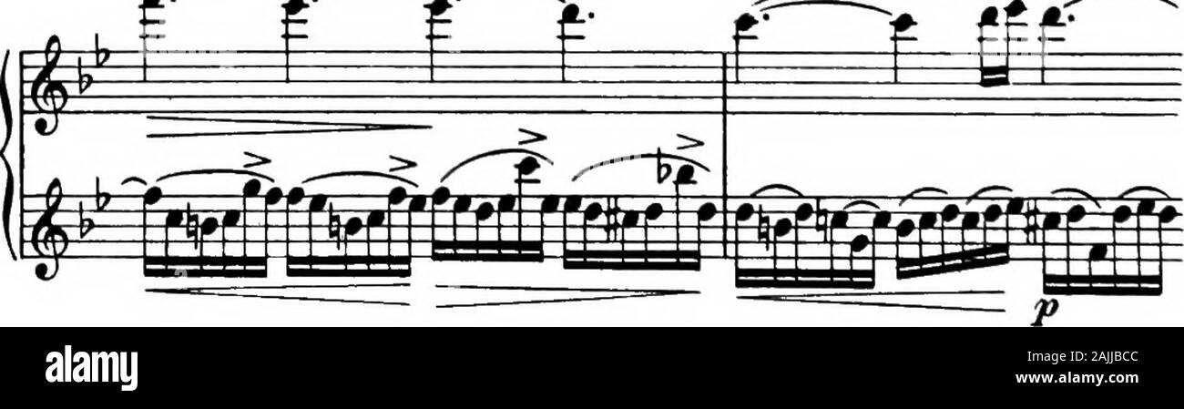 Sulle prestazioni delle sinfonie di Beethoven . Ho St Vioi, rrr^. Nona sinfonia.Pagina i6i, bar i e 2. ,Vioi st. * ^ 171 Foto Stock