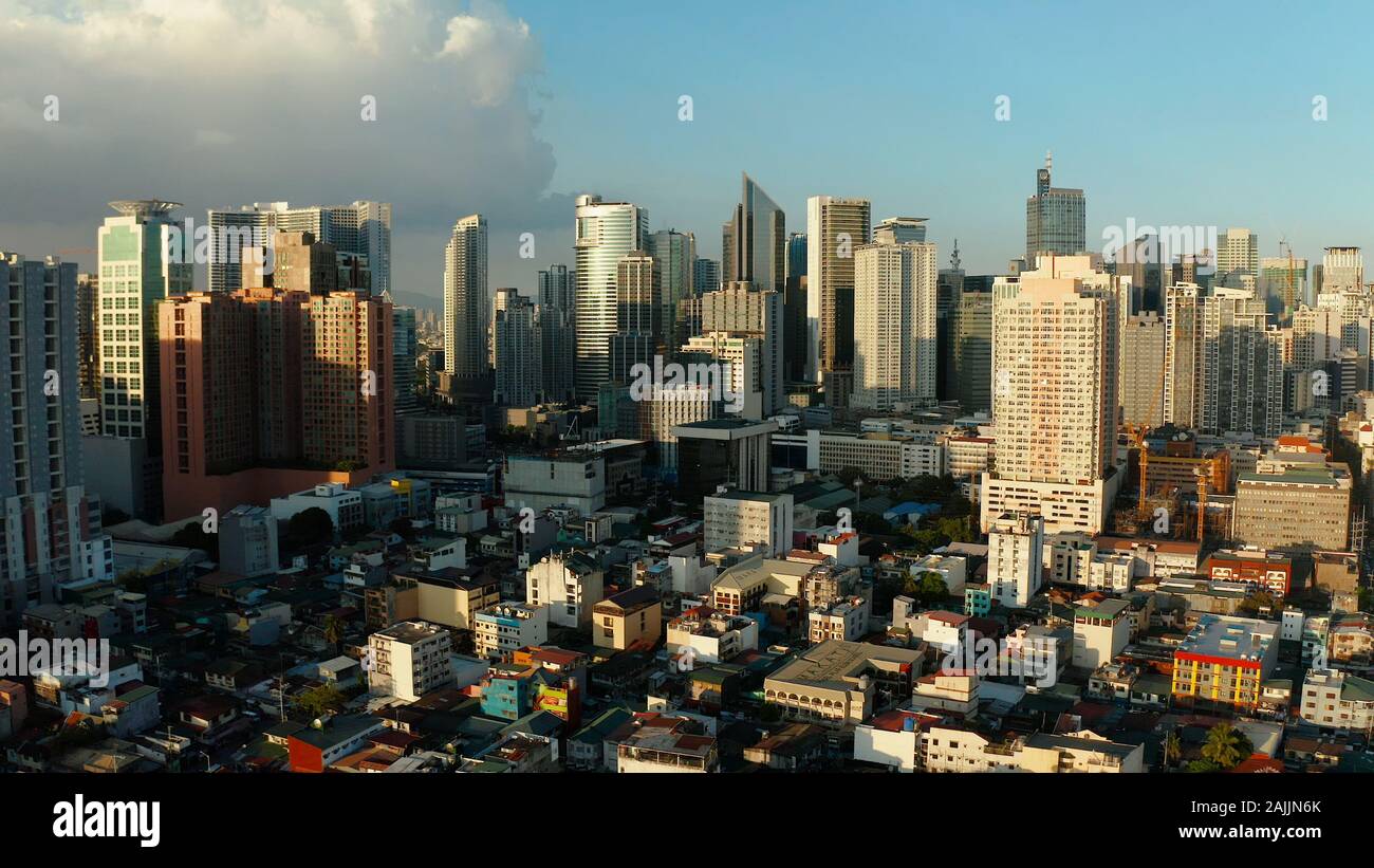 Makati City è uno dei più sviluppati distretto commerciale di Metro Manila e l intero Filippine. Travel Vacation concept Foto Stock