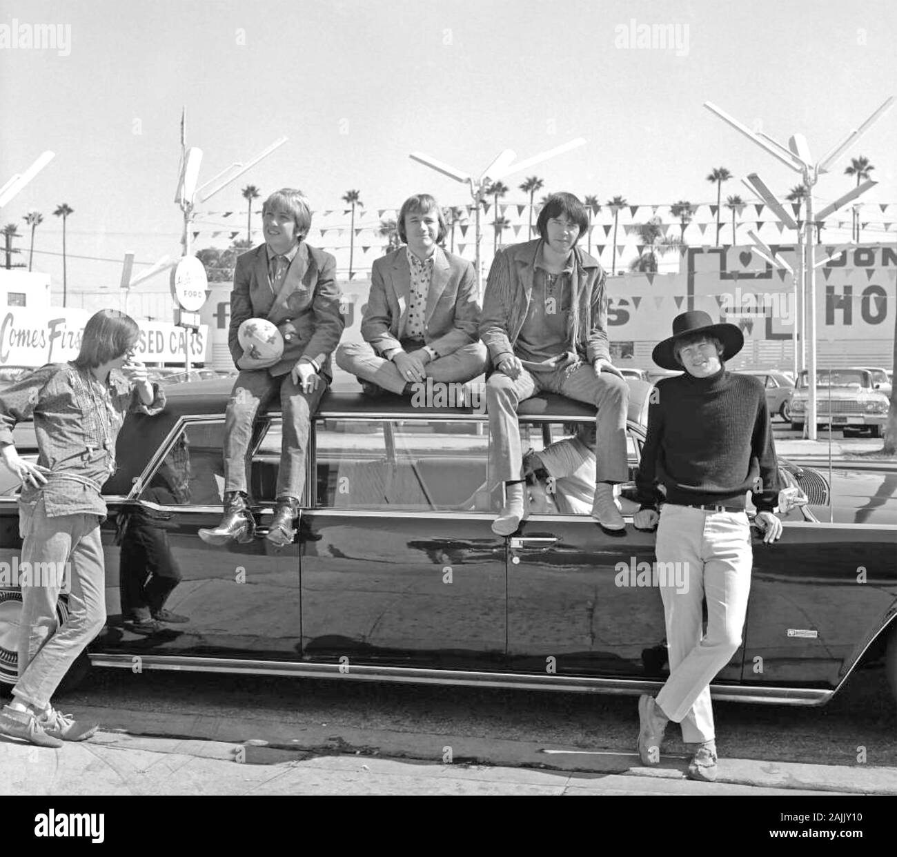 BUFFALO SPRINGFIELD foto promozionale di rock americano gruppo circa 1966 Foto Stock